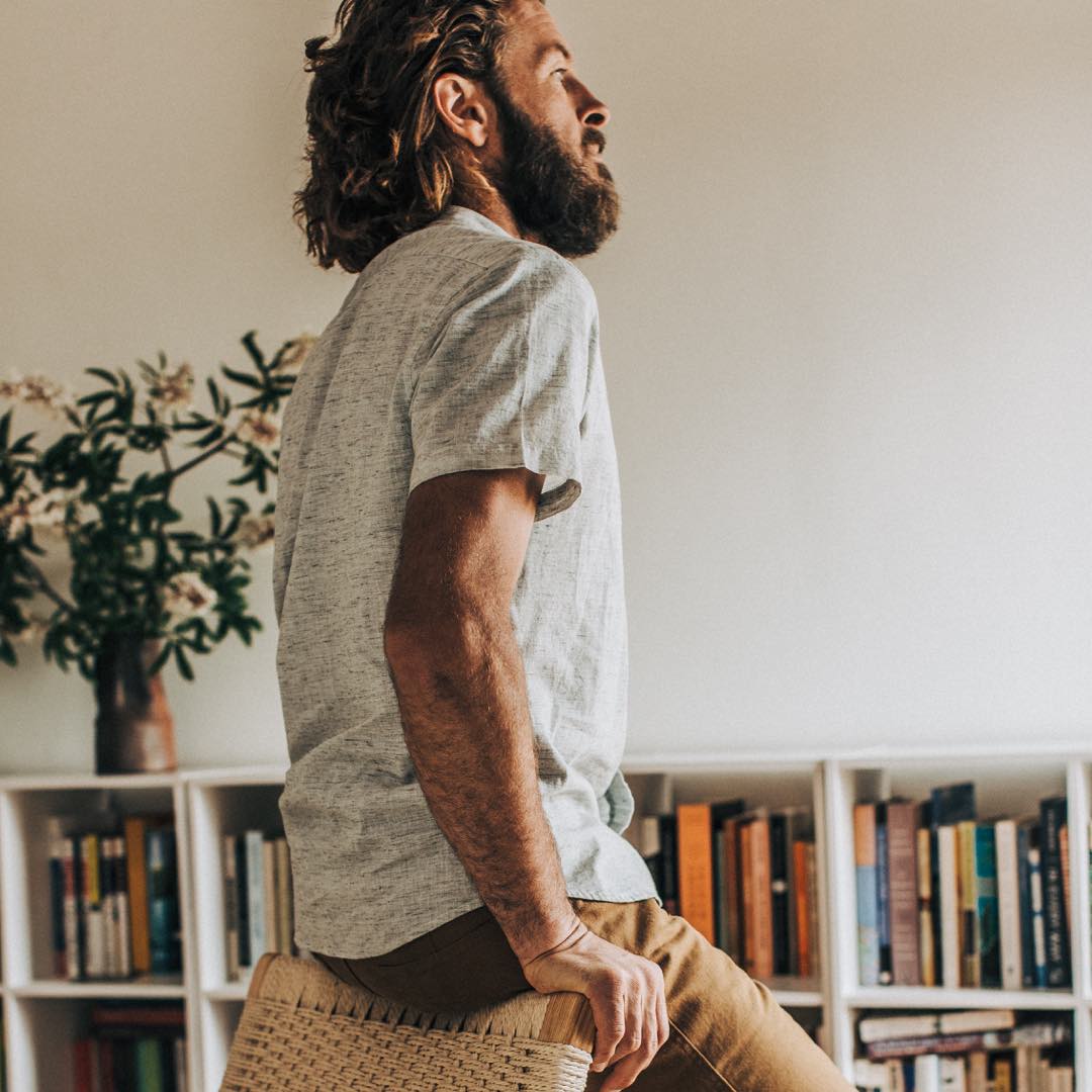 The Short Sleeve Bandit in Heather Grey - Image 3