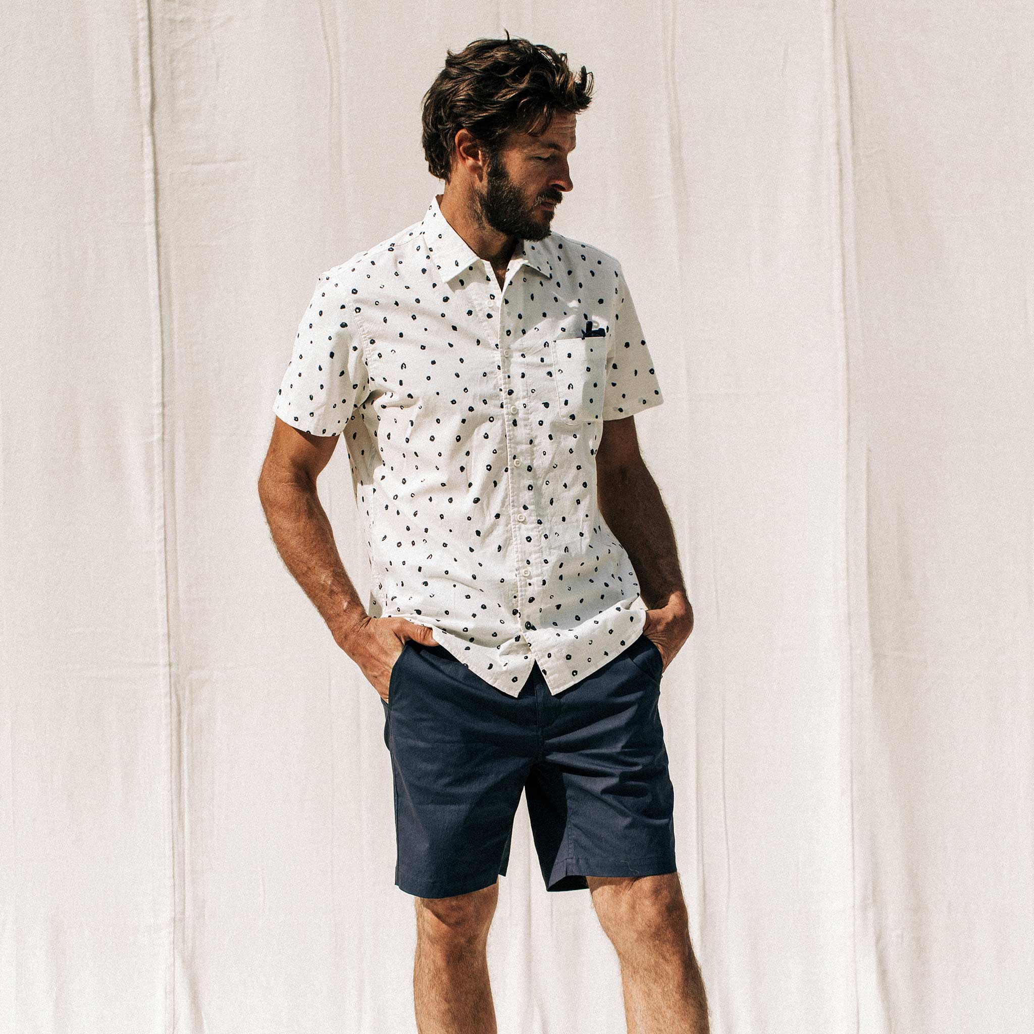 The Short Sleeve Hawthorne in Brush Dot - Image 2