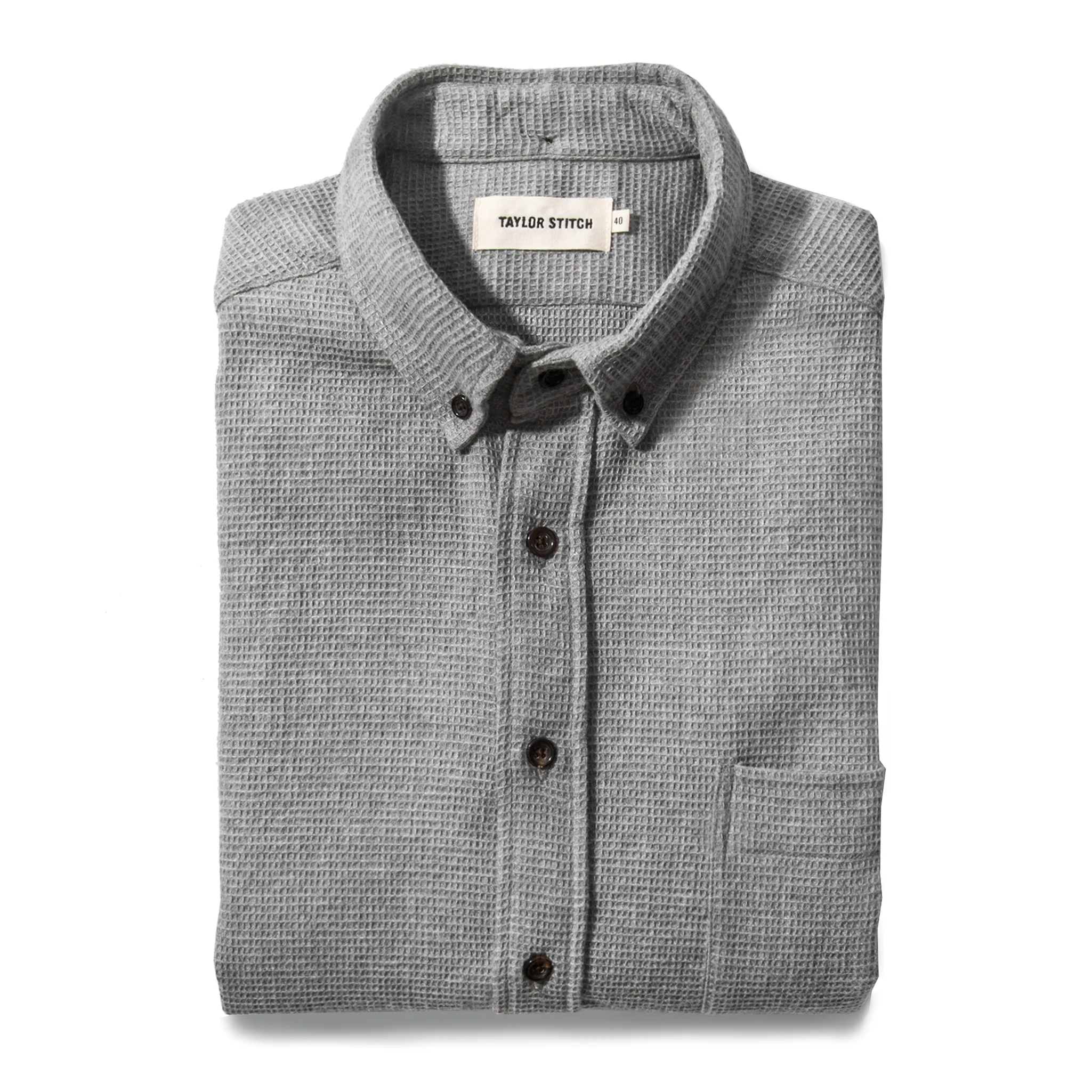 The Short Sleeve Jack in Ash Waffle - Image 6