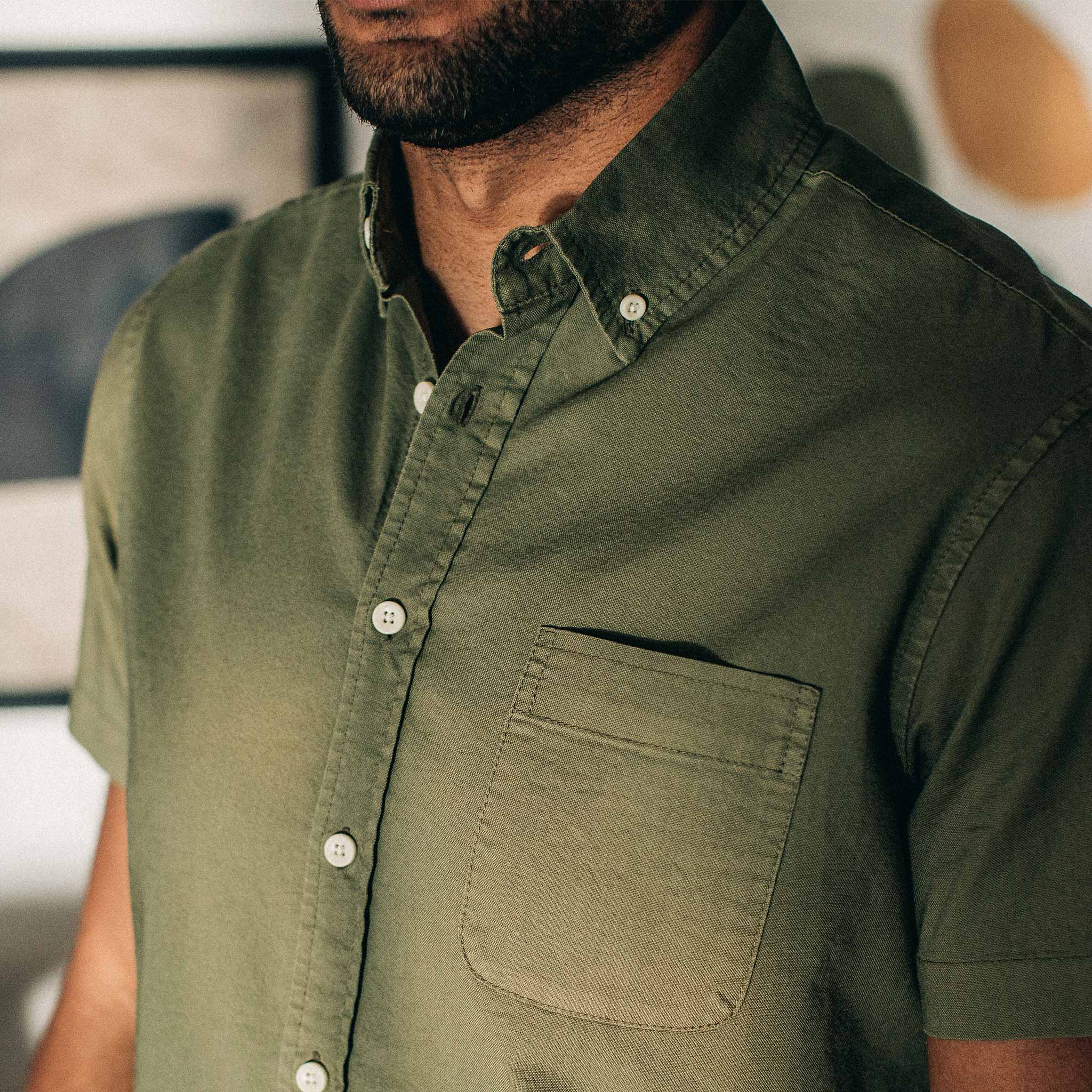 The Short Sleeve Jack in Cactus Oxford - Image 3