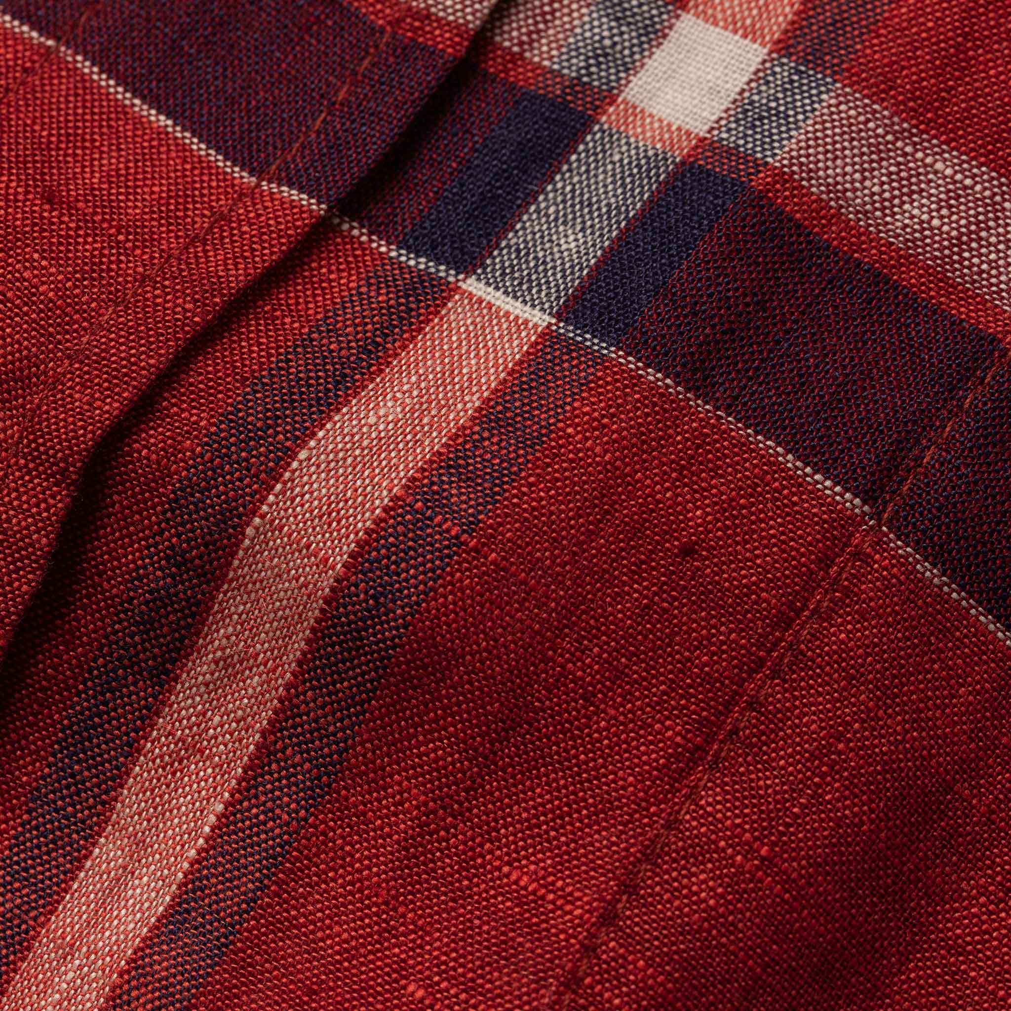The Short Sleeve Jack in Crimson Plaid - Image 6