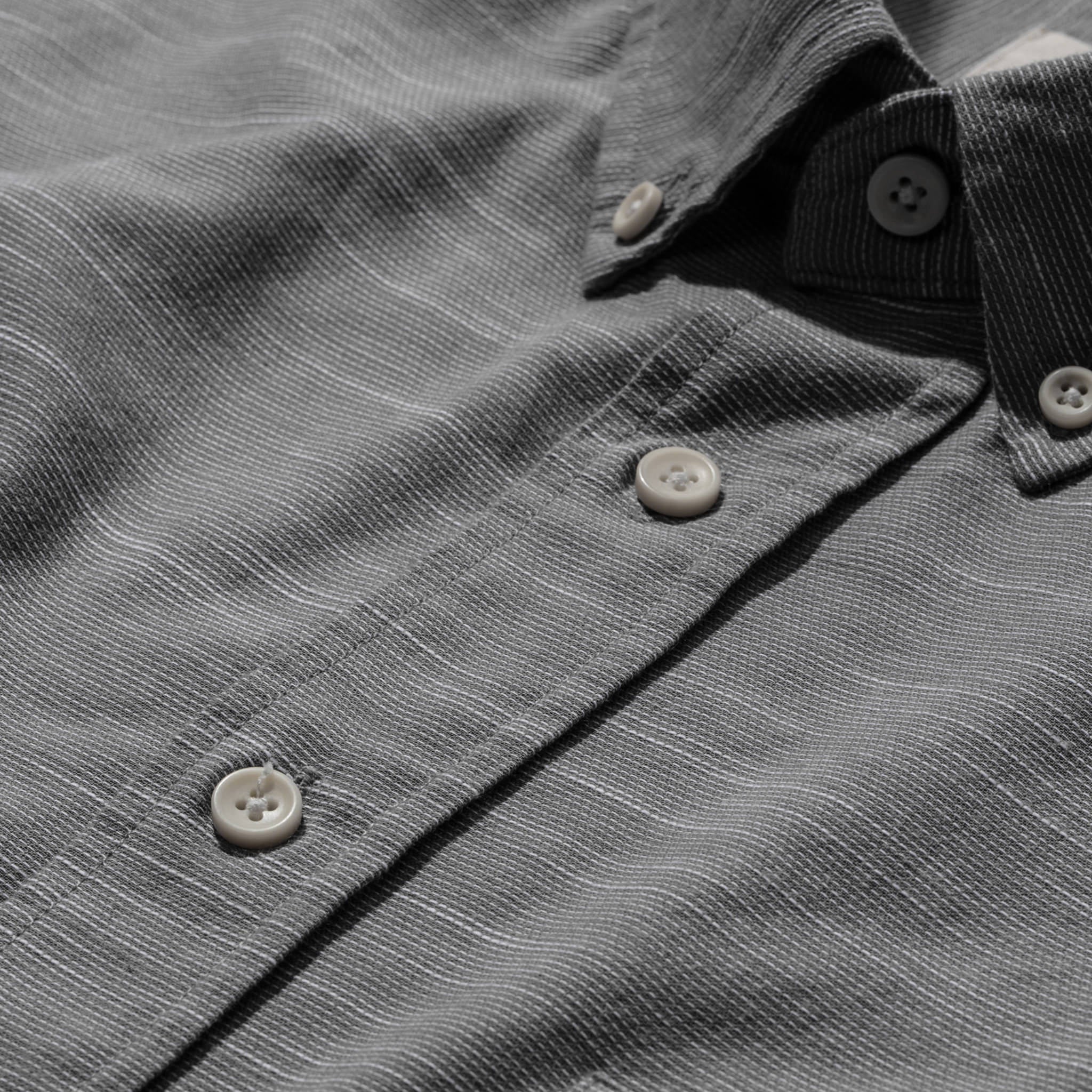 The Short Sleeve Jack in Grey Dobby - Image 6