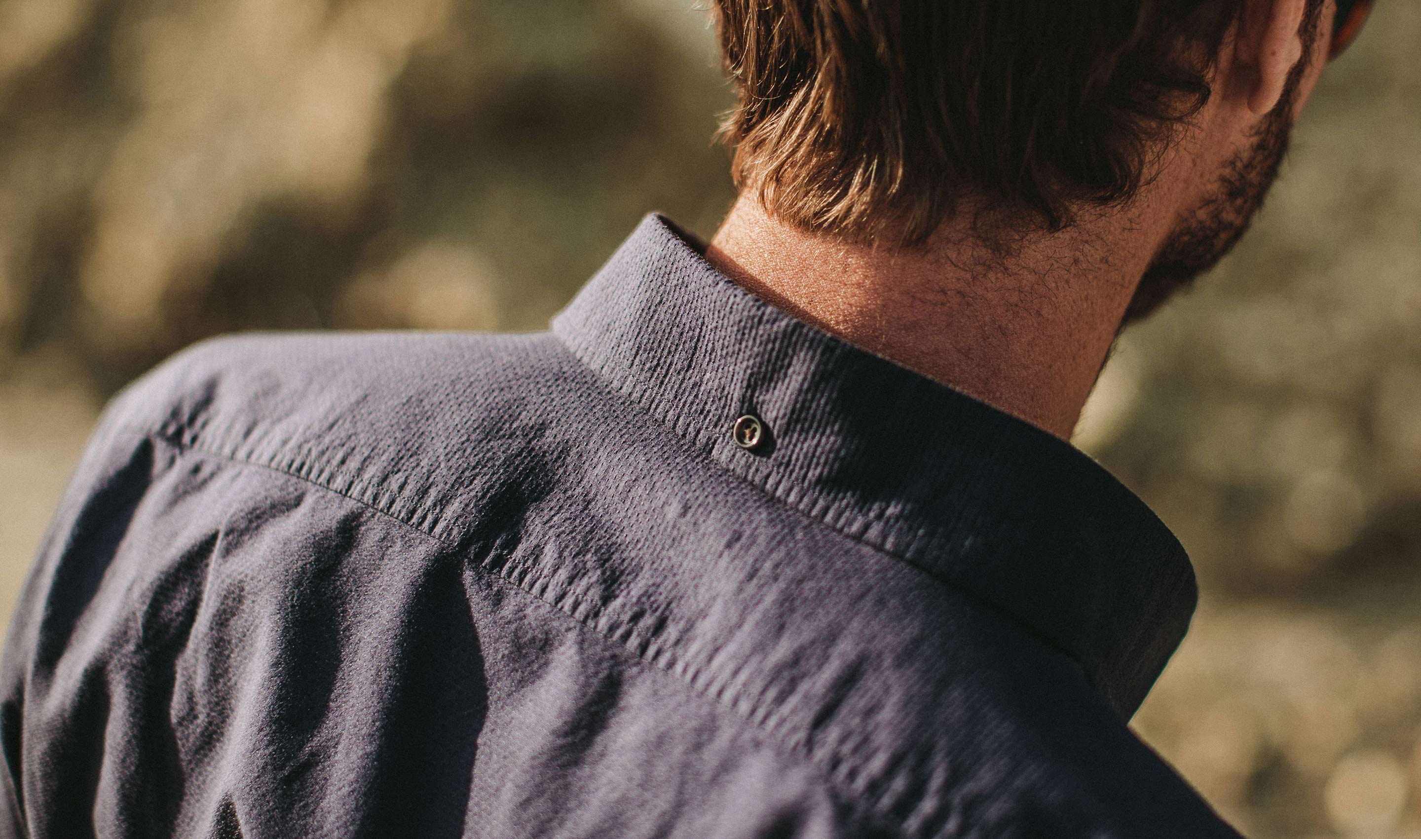 The Short Sleeve Jack in Indigo Dobby - Image 8