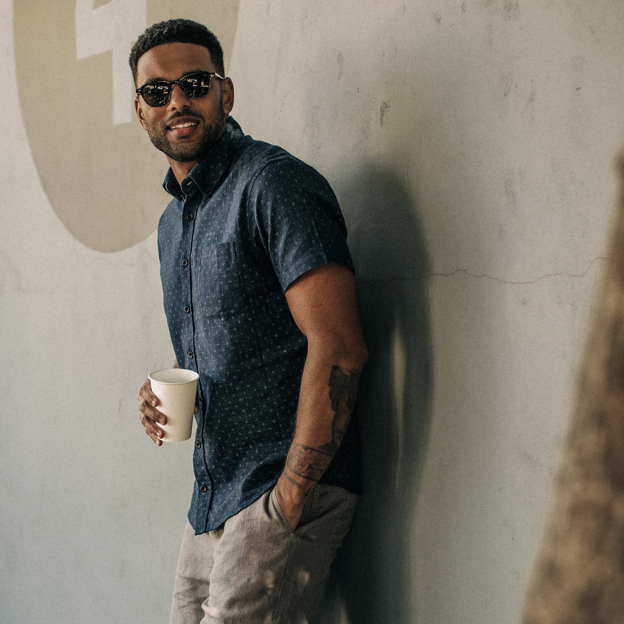 The Short Sleeve Jack in Indigo Star - Image 4