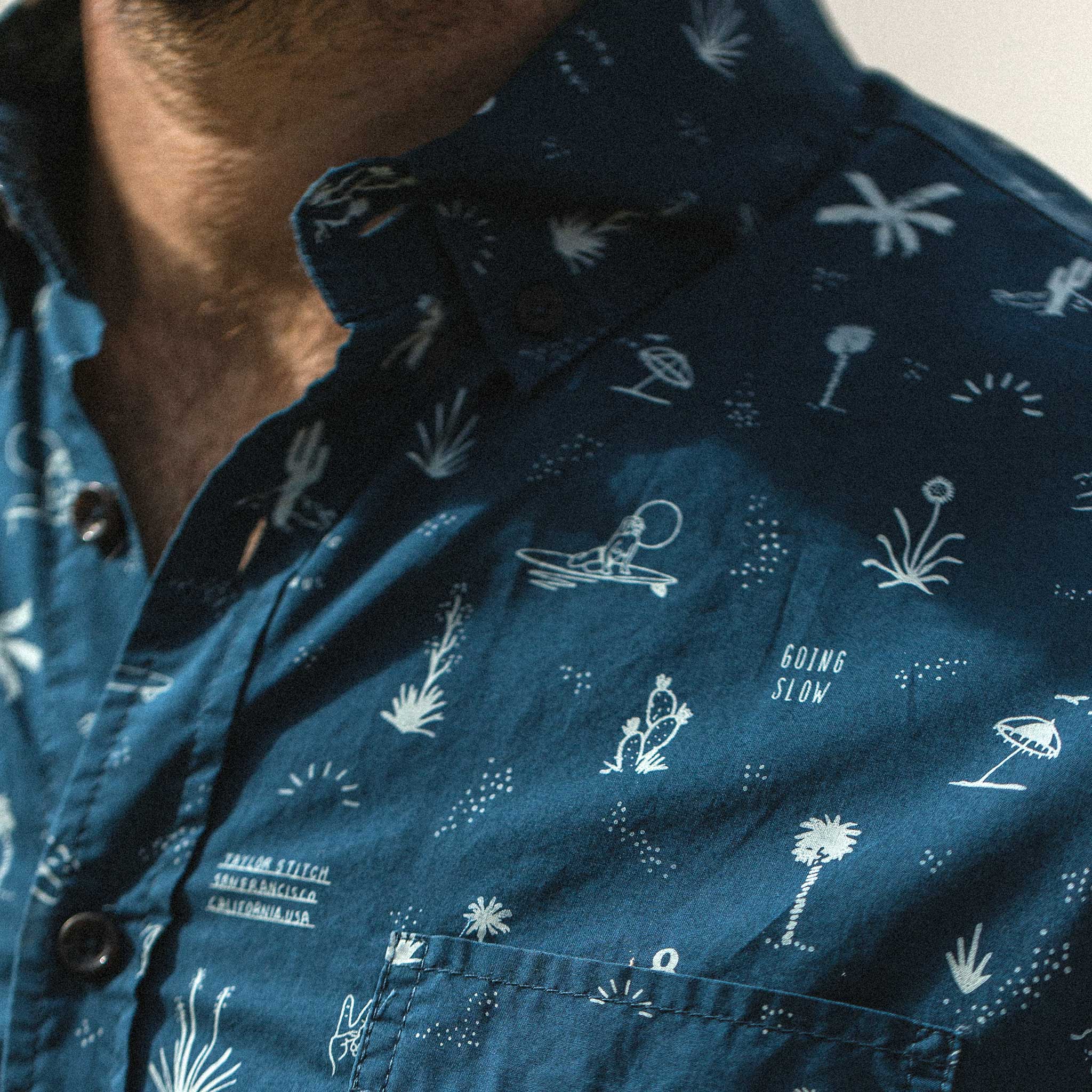 The Short Sleeve Jack in Navy Aloha - Image 4