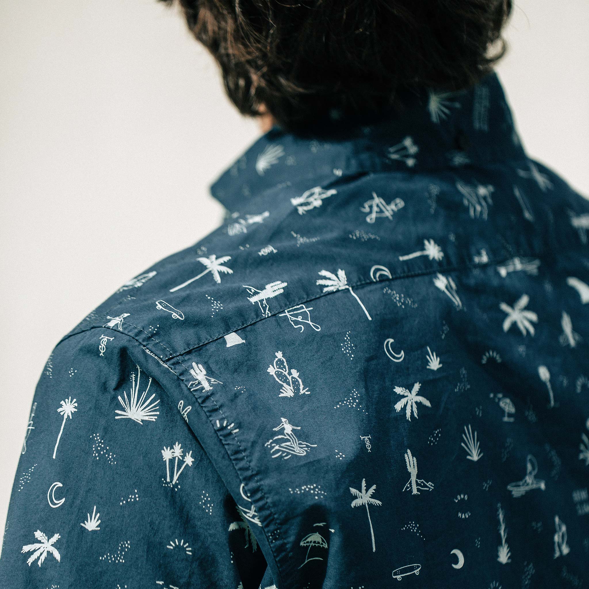 The Short Sleeve Jack in Navy Aloha - Image 5