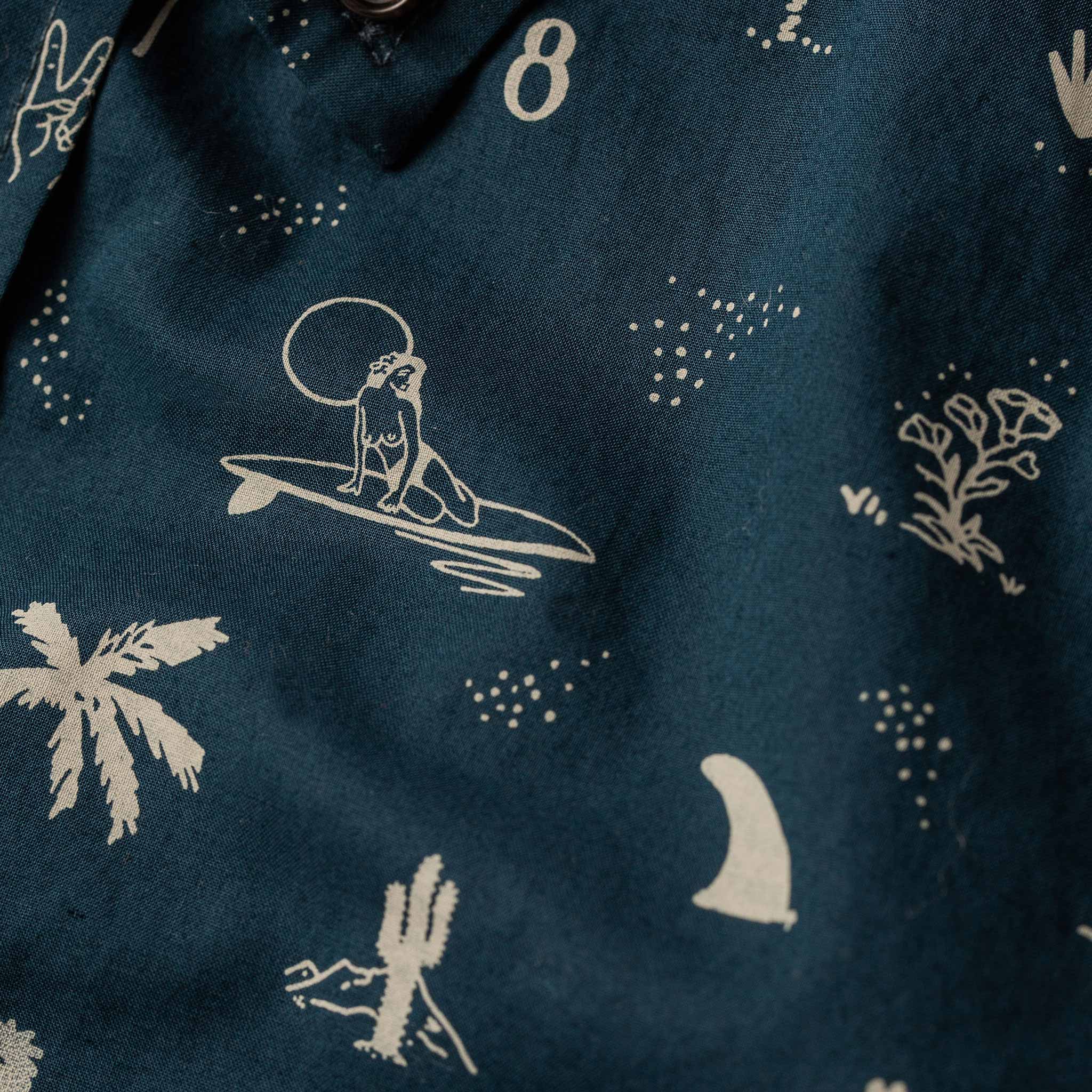The Short Sleeve Jack in Navy Aloha - Image 8