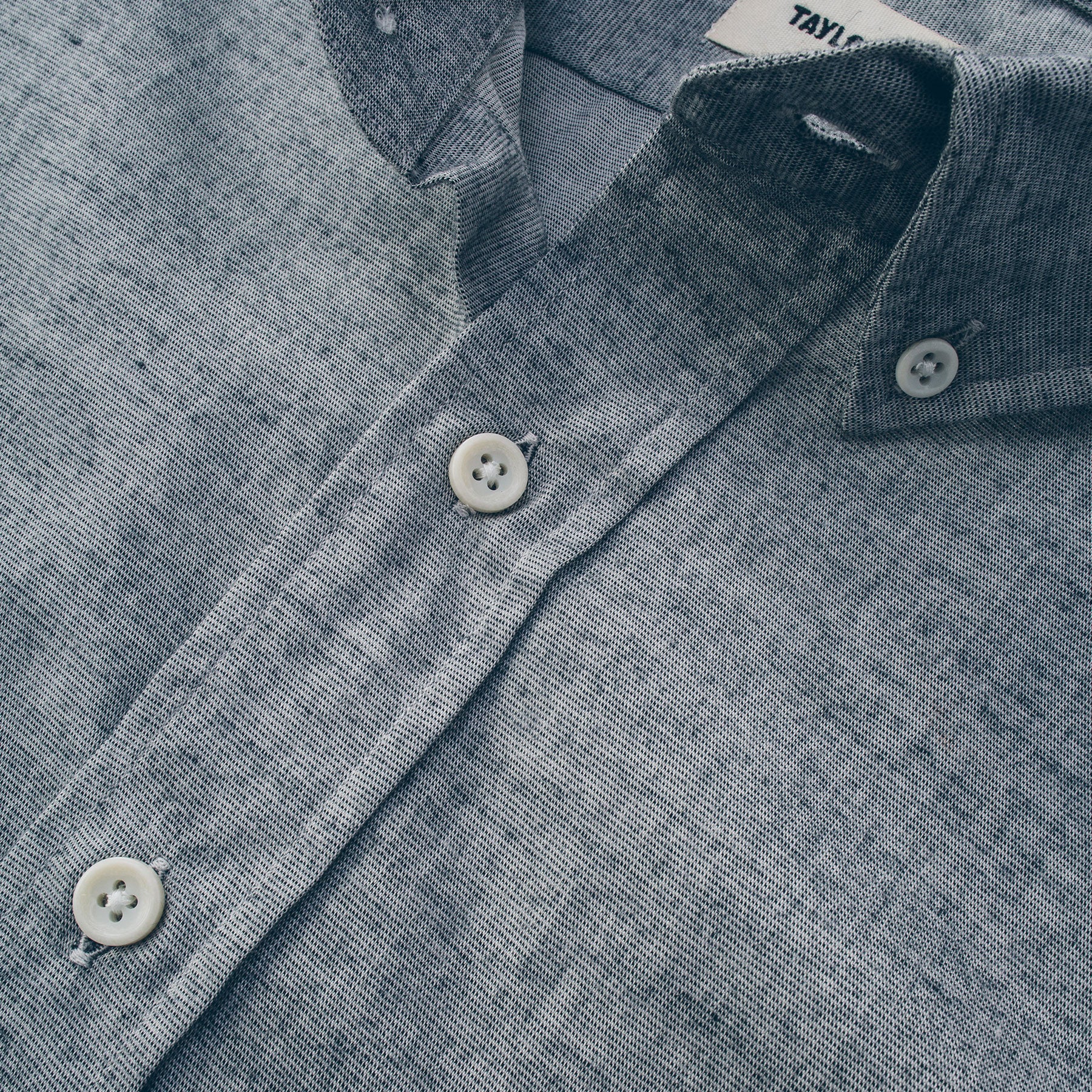 The Short Sleeve Jack in Steel Chambray - Image 8