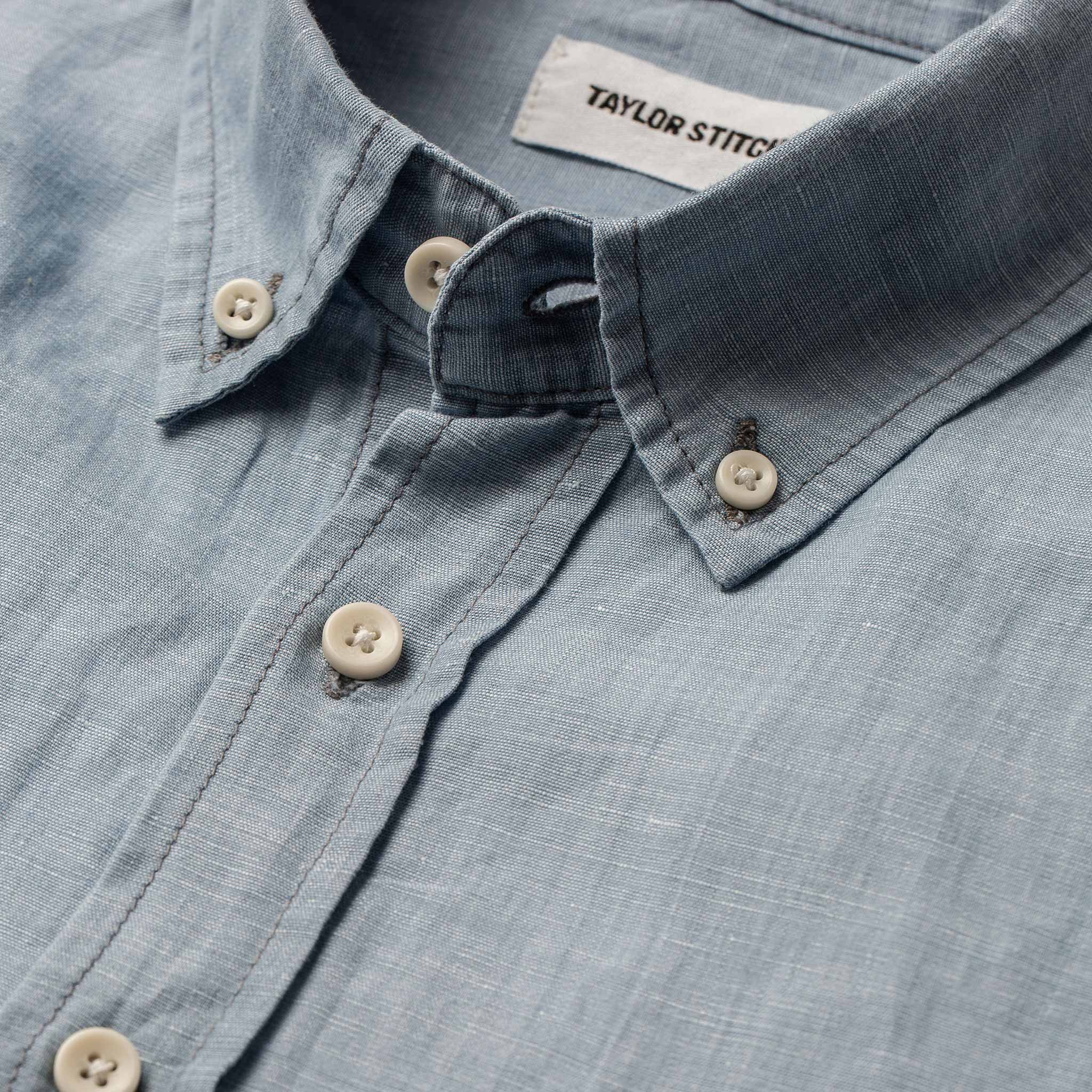 The Short Sleeve Jack in Sun Bleached Linen - Image 7