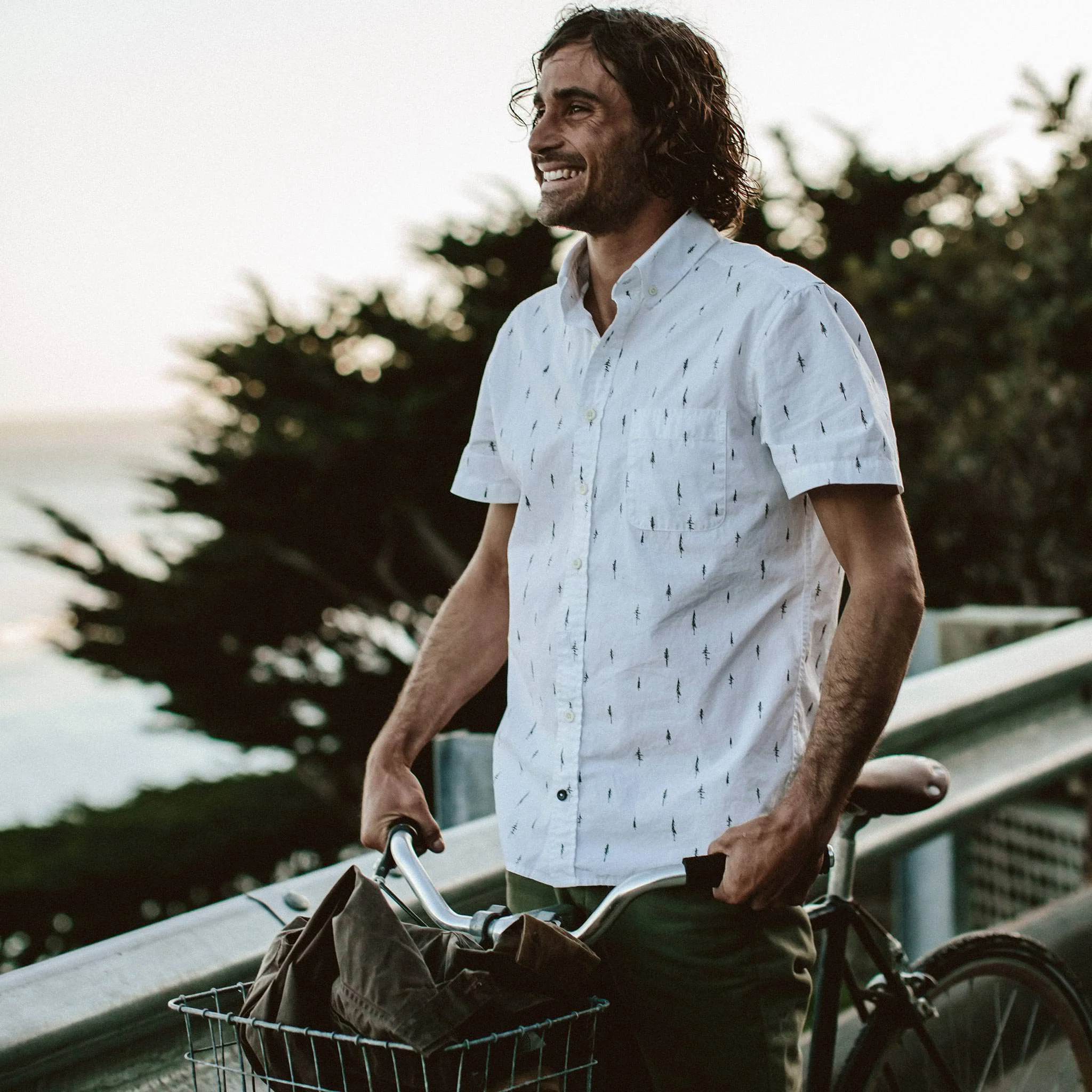 The Short Sleeve Jack in Tree Top Poplin - Image 2