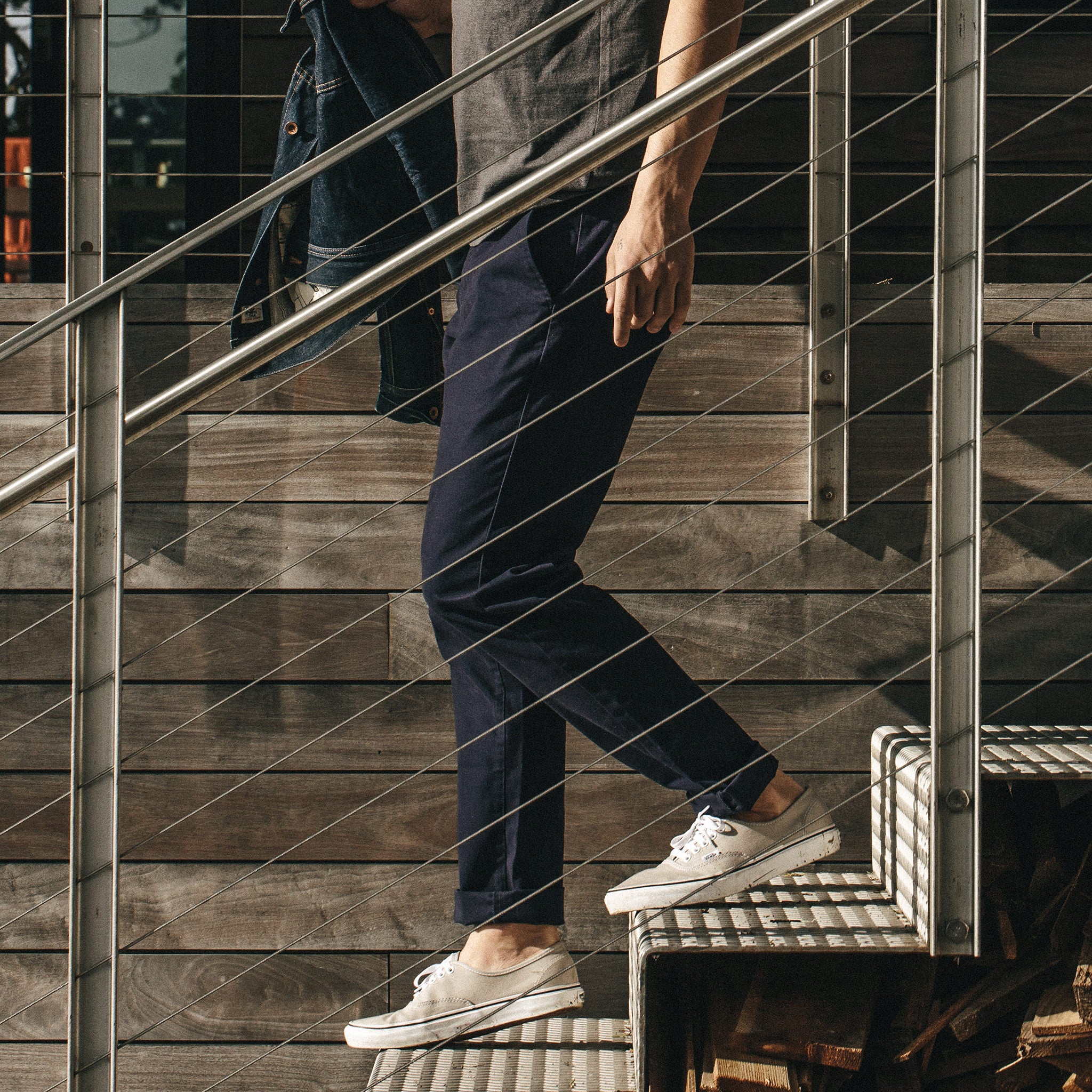 The Slim Chino in Organic Navy - Image 2