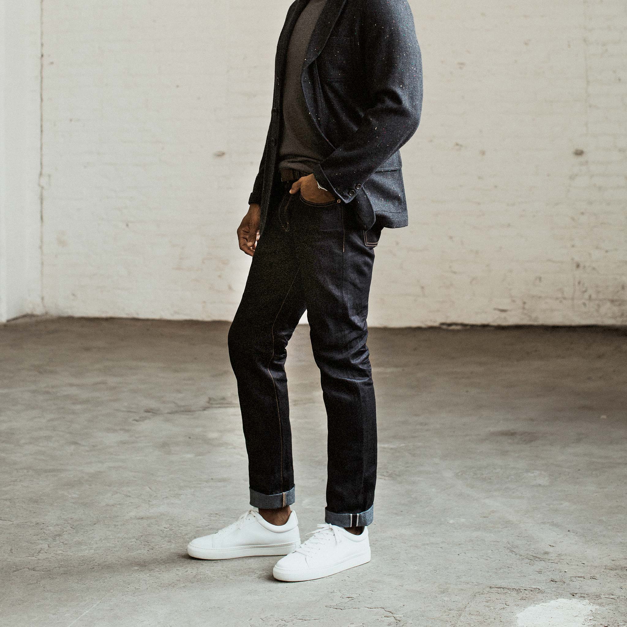 The Slim Jean in Yamaashi Orimono Recover Selvage - Image 5