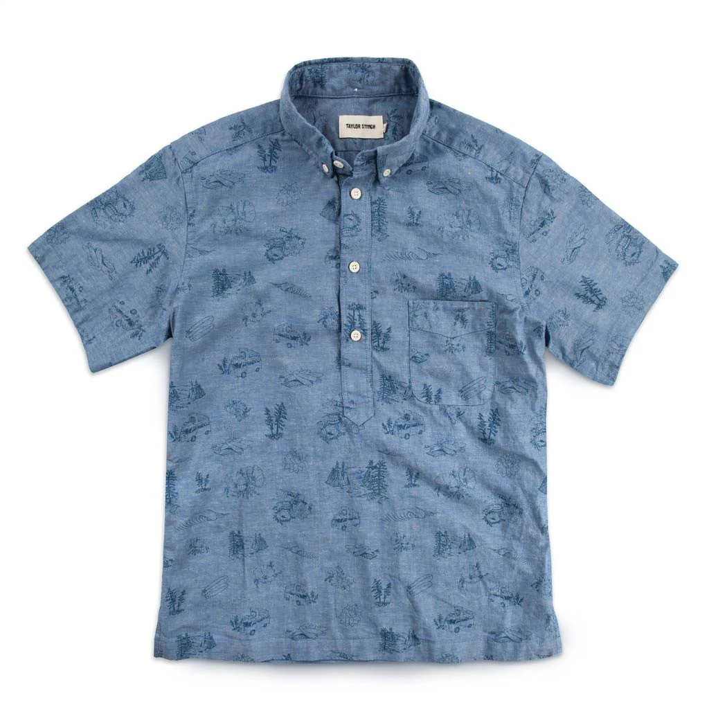 The Popover in Navy Aloha - Image 4