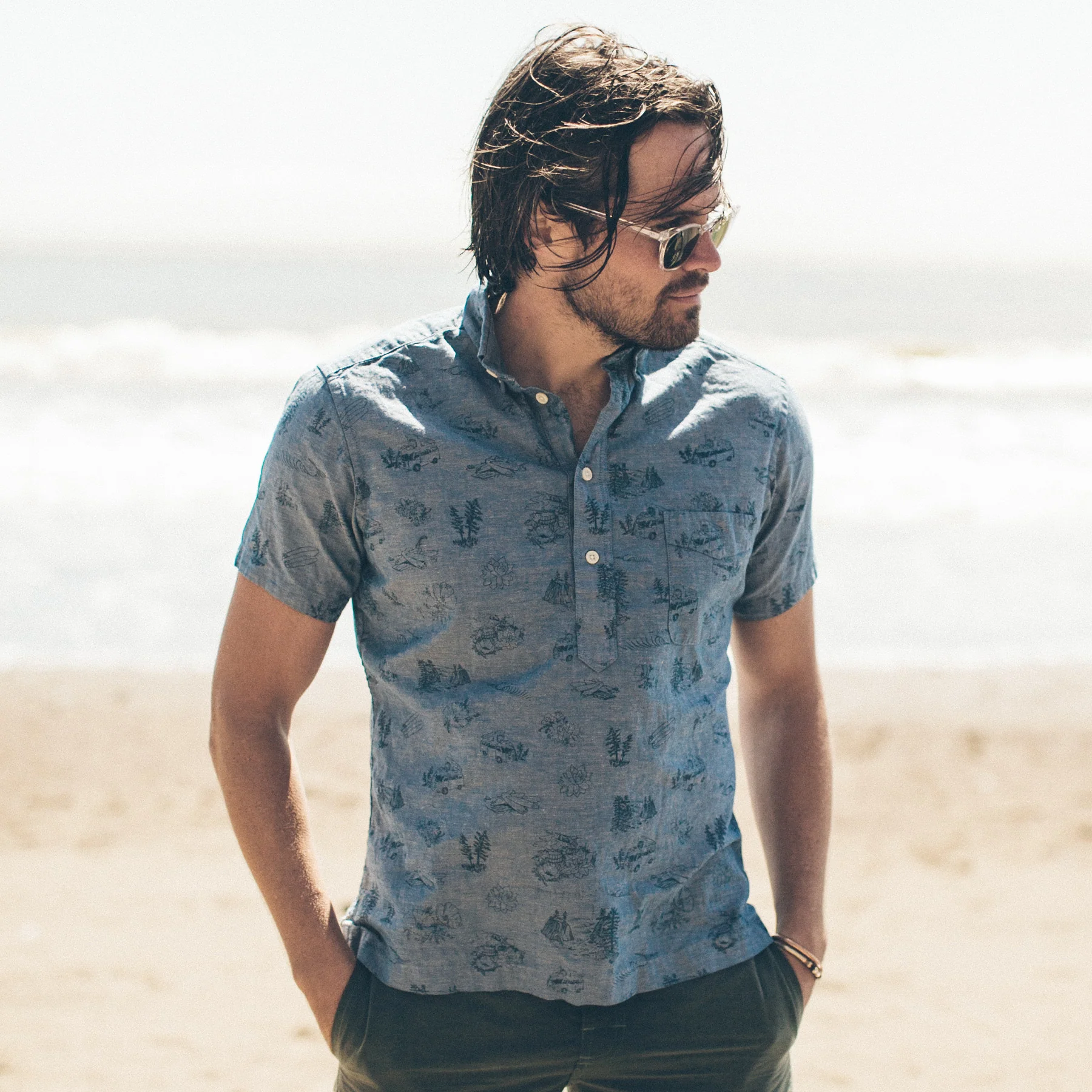 The Popover in Navy Aloha - Image 5