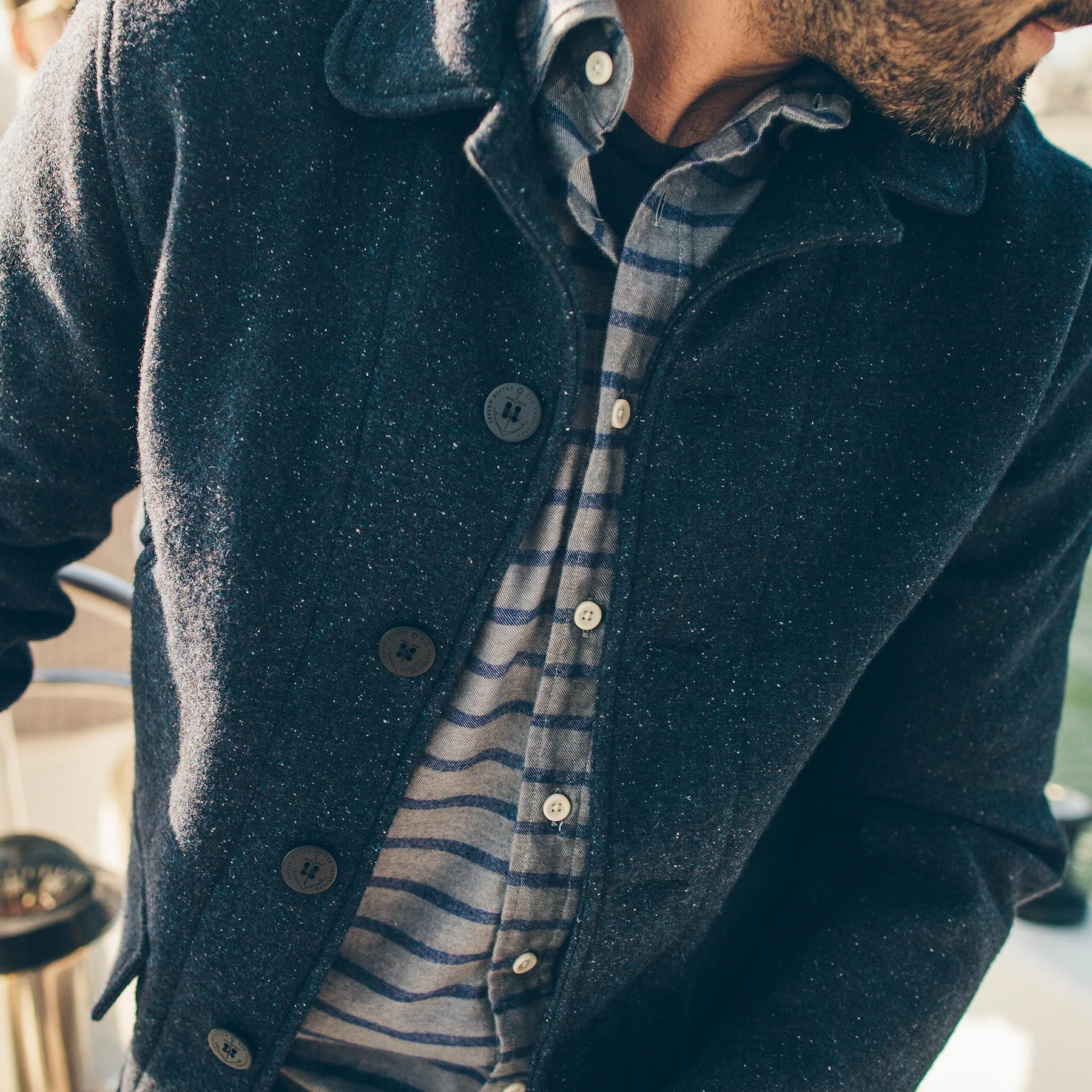 The Submariner in Navy Donegal Lambswool - Image 2