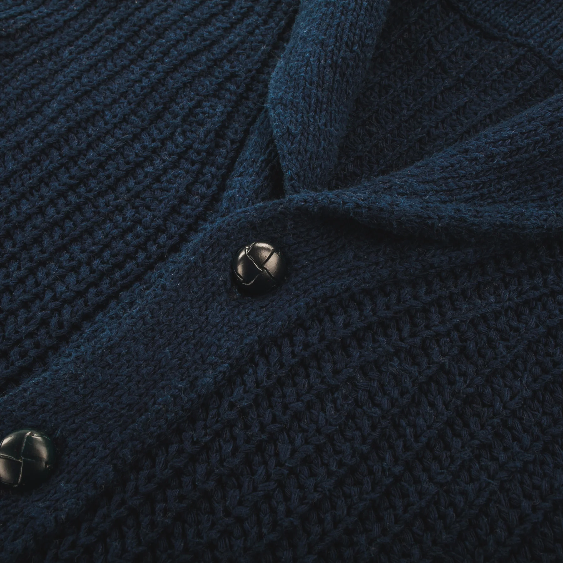 The Shawl Cardigan in Indigo Dipped Cotton - Image 5