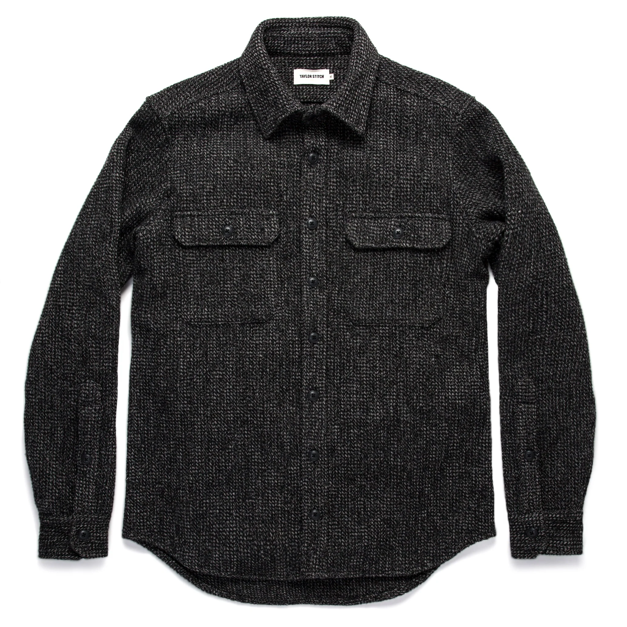 The Summit Shirt in Heather Charcoal Waffle - Image 10
