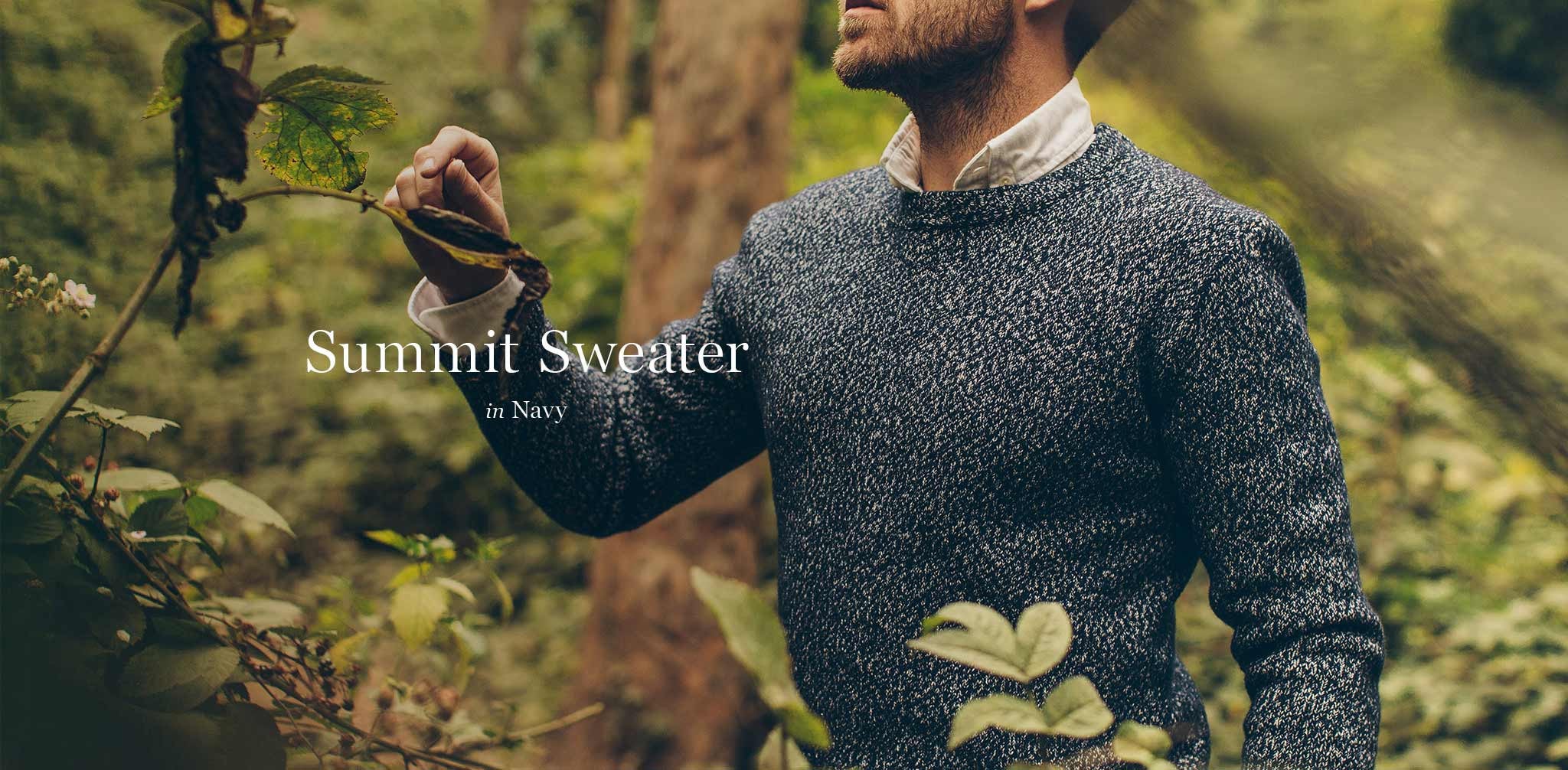 The Summit Sweater in Navy - Image 7