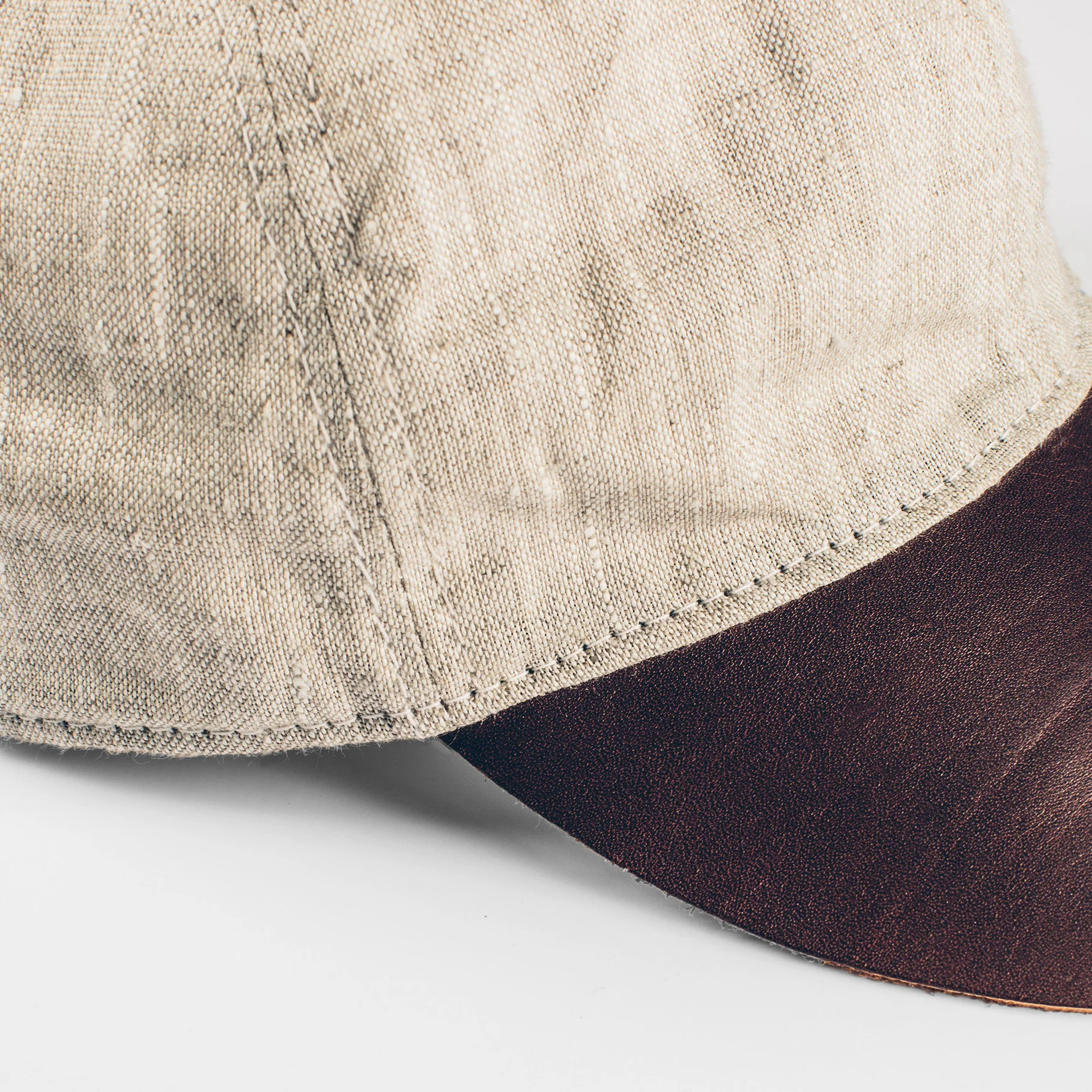 The Sun Cap in Natural Linen - Image 7