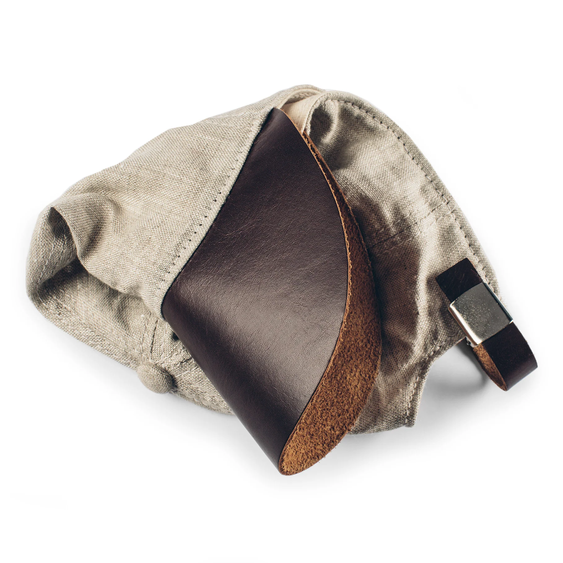 The Sun Cap in Natural Linen - Image 8