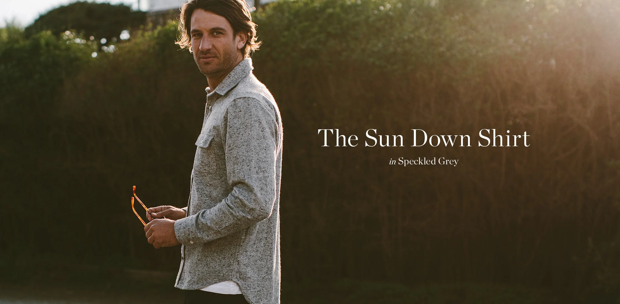 The Sun Down Shirt in Speckled Grey - Image 9