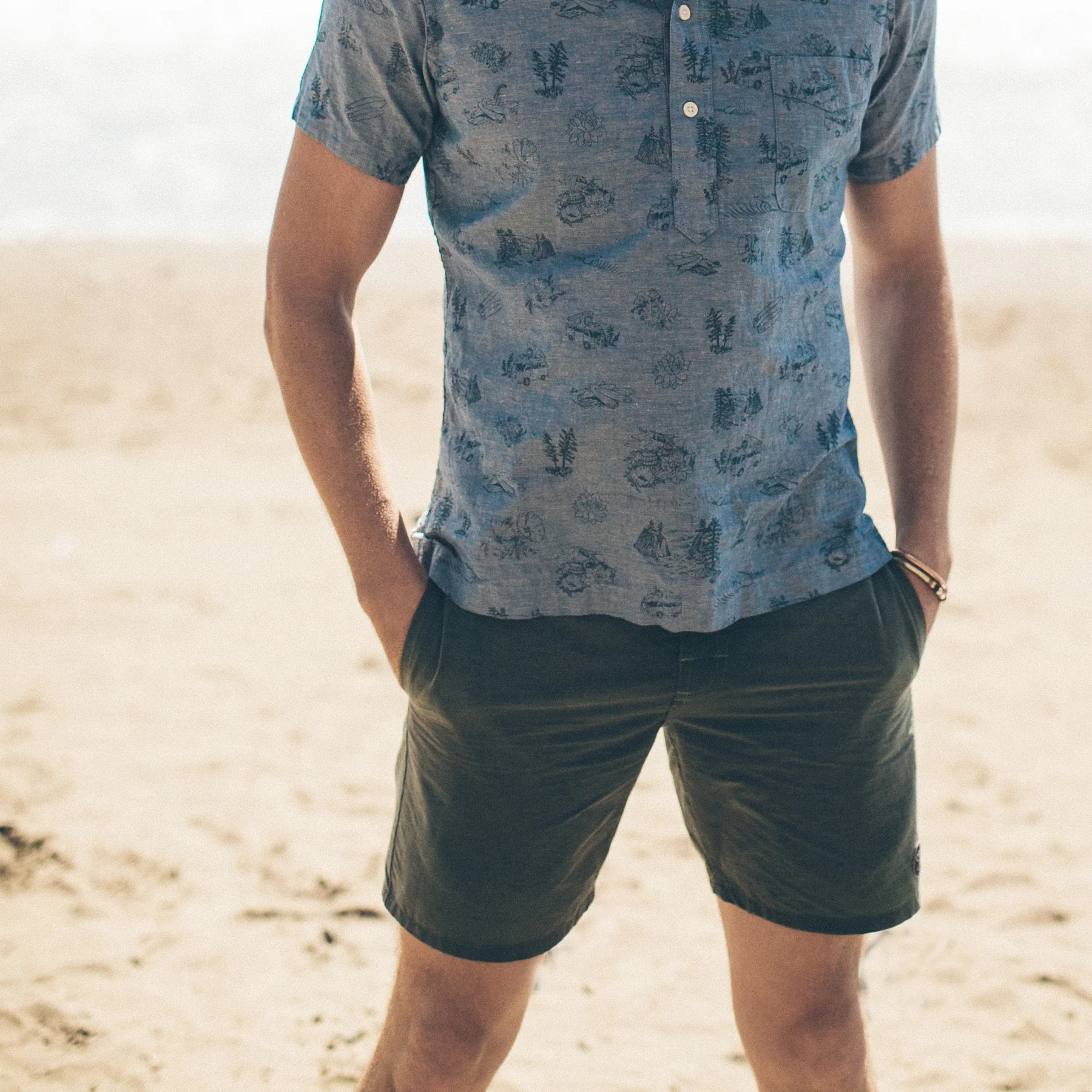 The Surf Trunk in Sage - Image 4