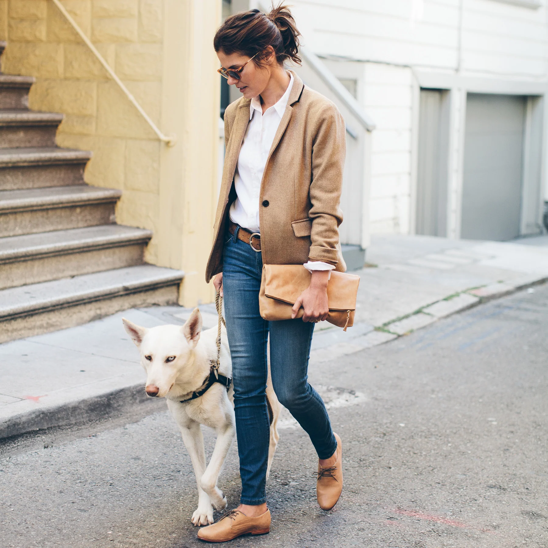 The Telegraph Blazer in Camel Italian Herringbone - Image 2