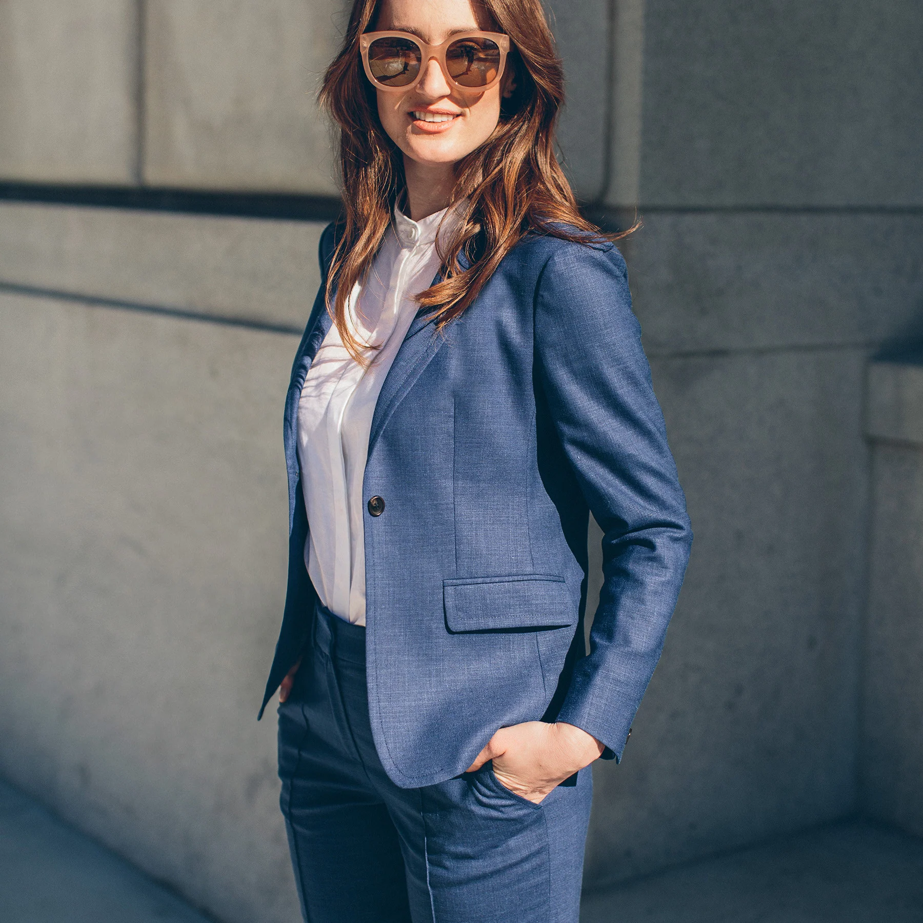 The Telegraph Blazer in Cobalt - Image 3