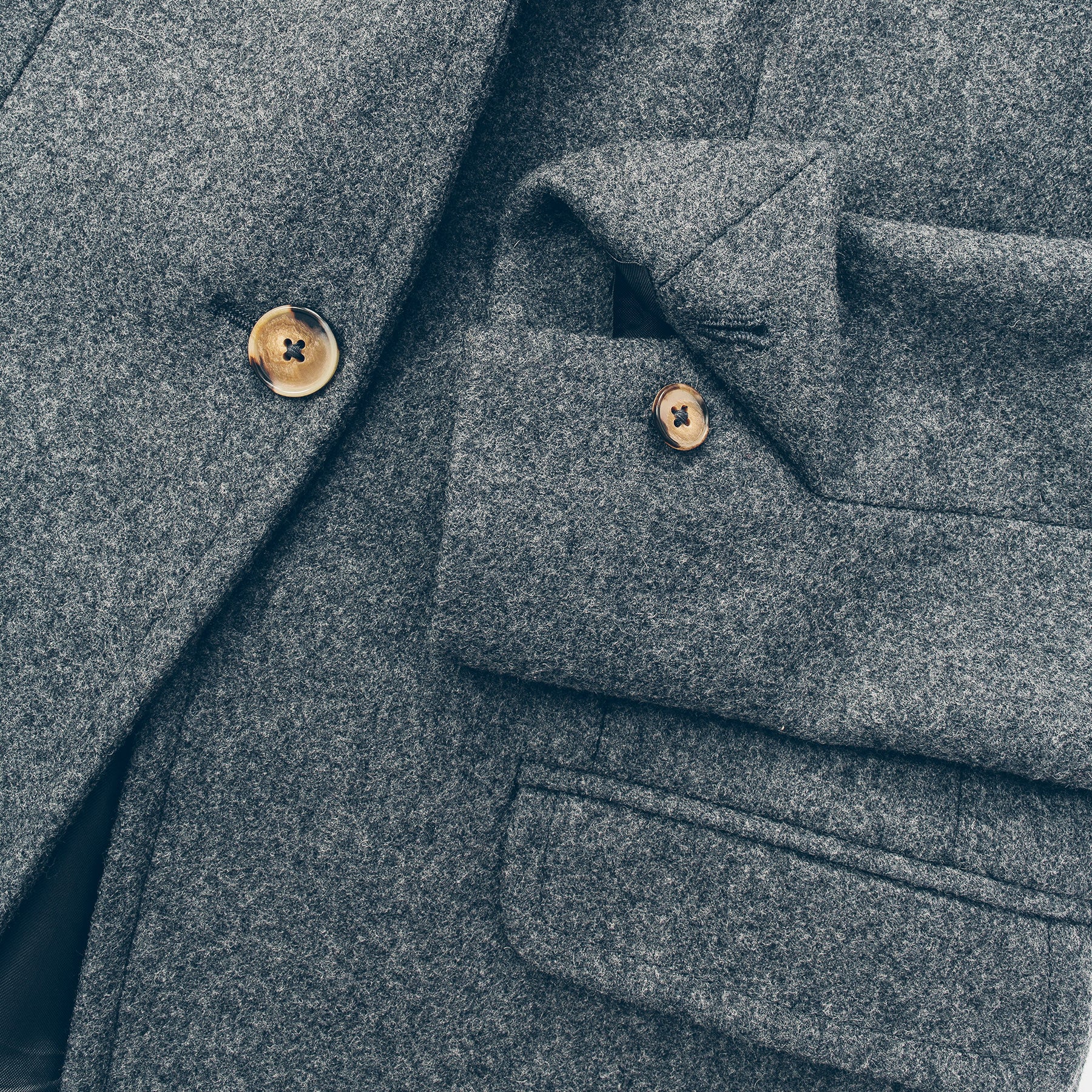 The Telegraph Blazer in Charcoal Wool - Image 7
