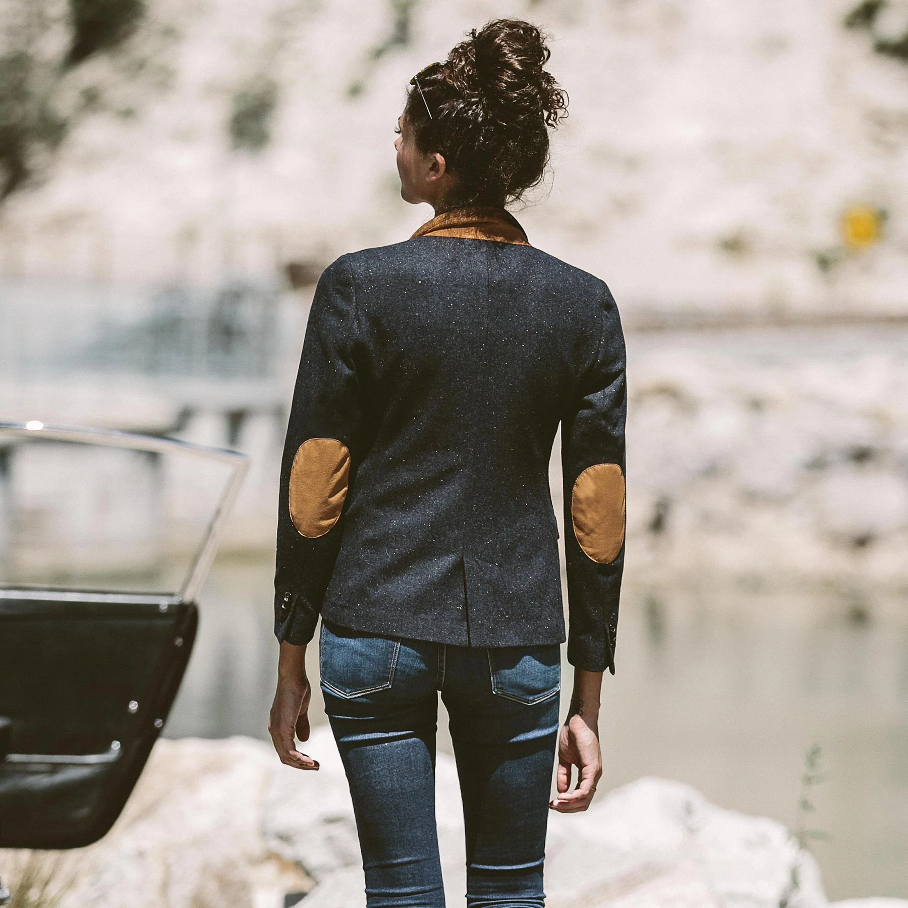 The Telegraph Blazer in Navy Donegal - Image 3