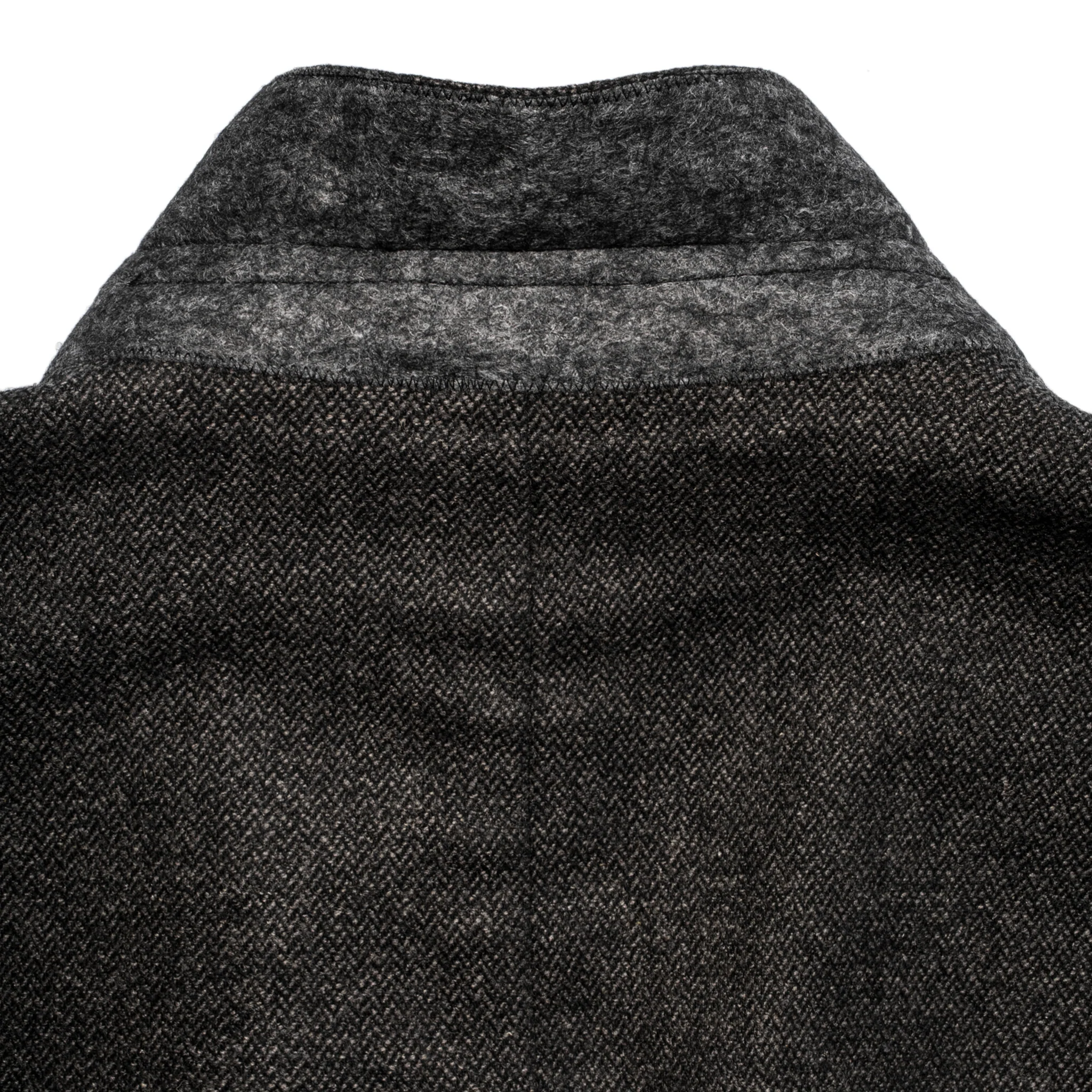 The Telegraph Jacket in Charcoal Herringbone - Image 10