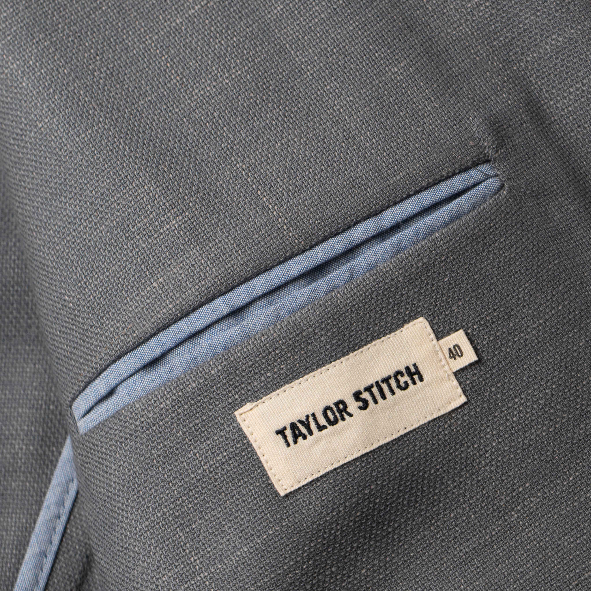 The Telegraph Jacket in Charcoal Slub - Image 12