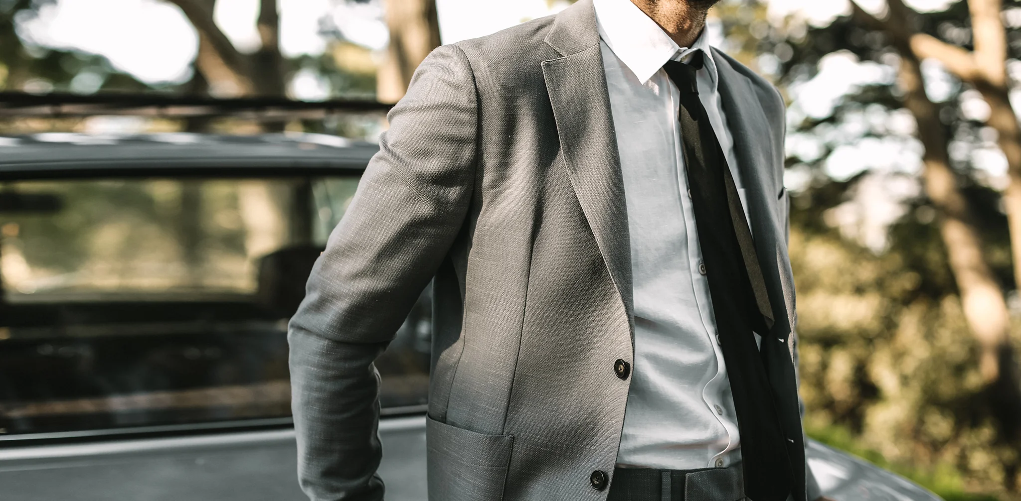 The Telegraph Jacket in Charcoal Slub - Image 14