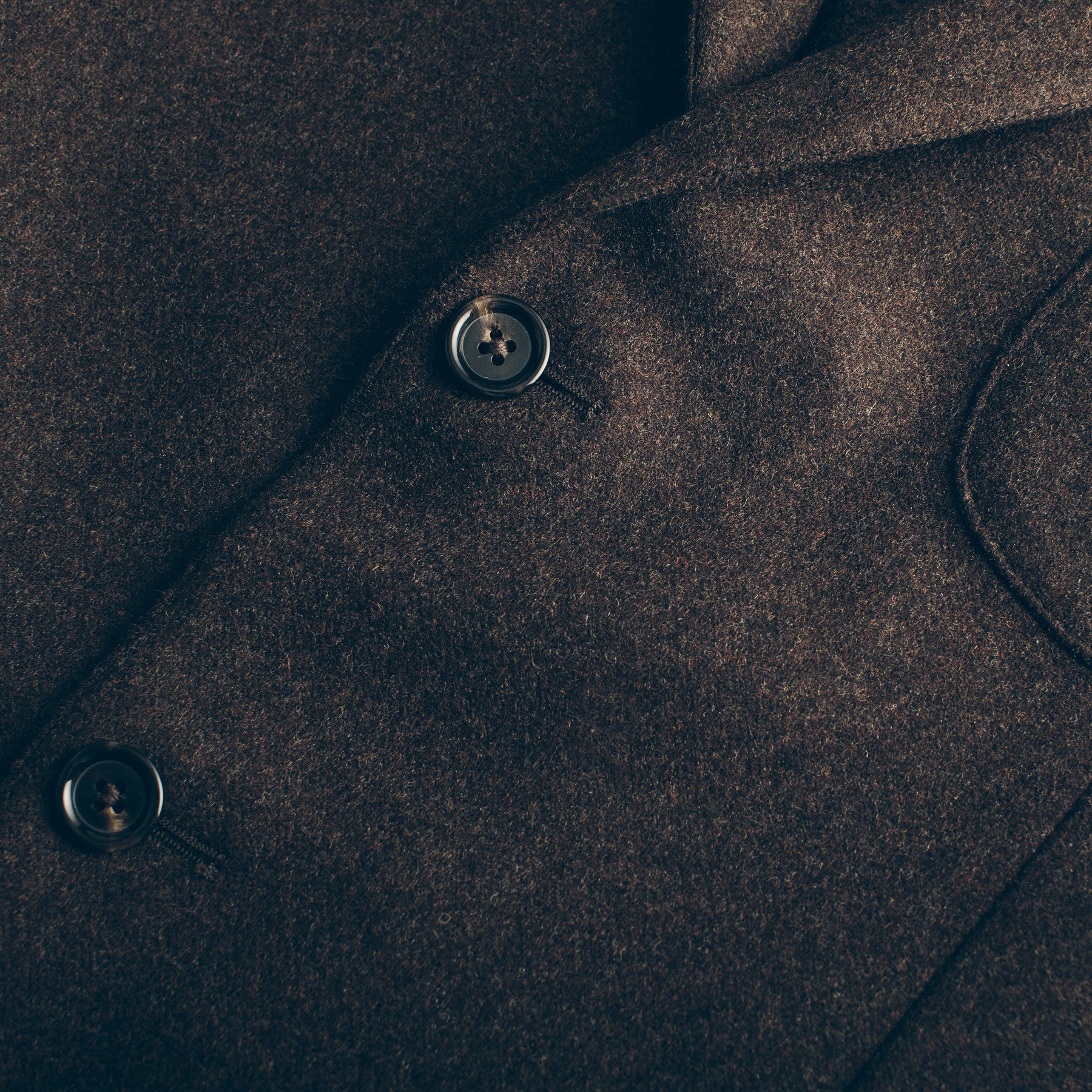 The Telegraph Jacket in Chocolate Wool - Image 2