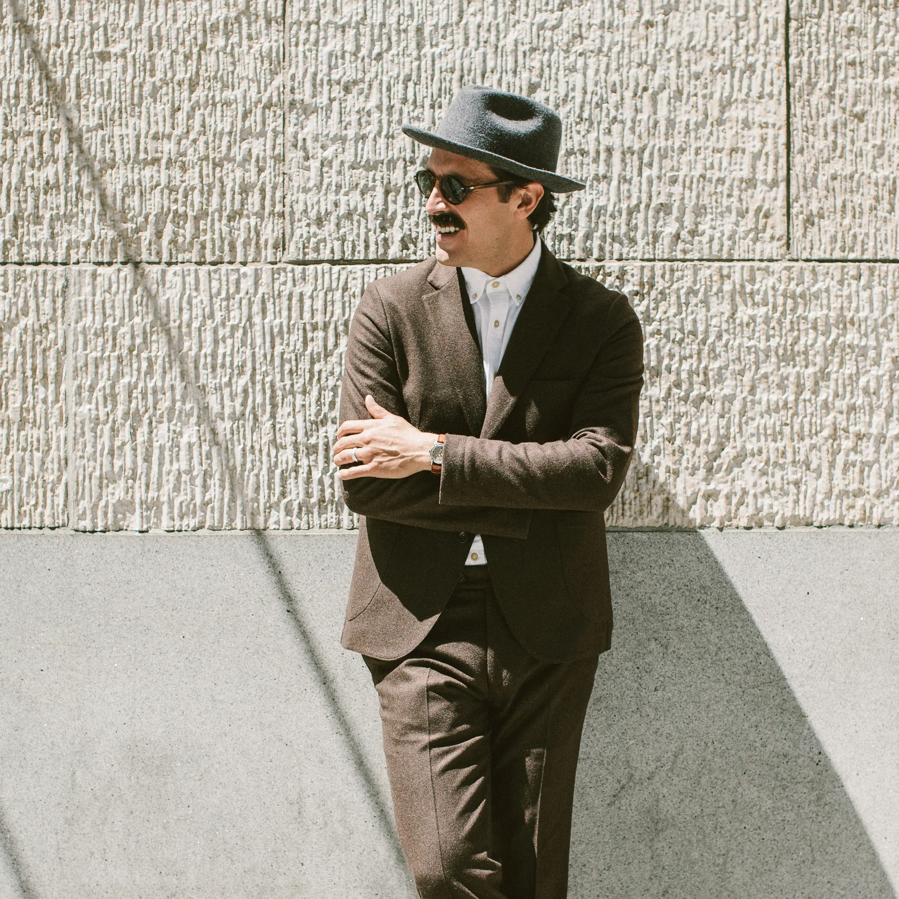 The Telegraph Jacket in Chocolate Wool - Image 4