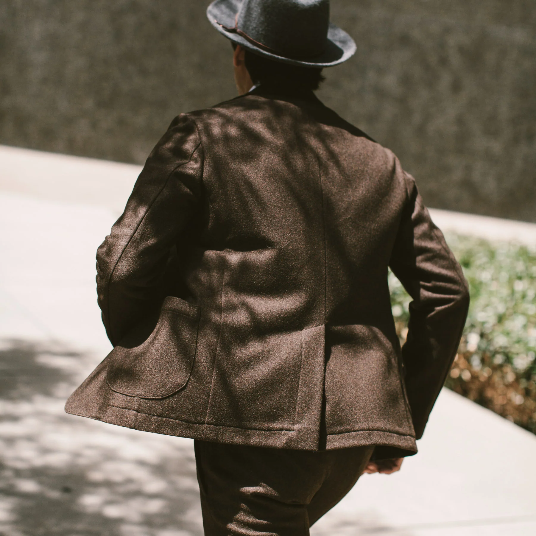 The Telegraph Jacket in Chocolate Wool - Image 5