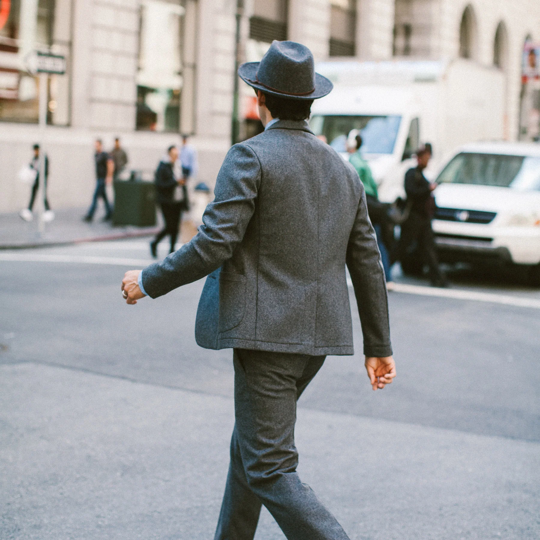 The Telegraph Jacket in Grey Wool - Image 5