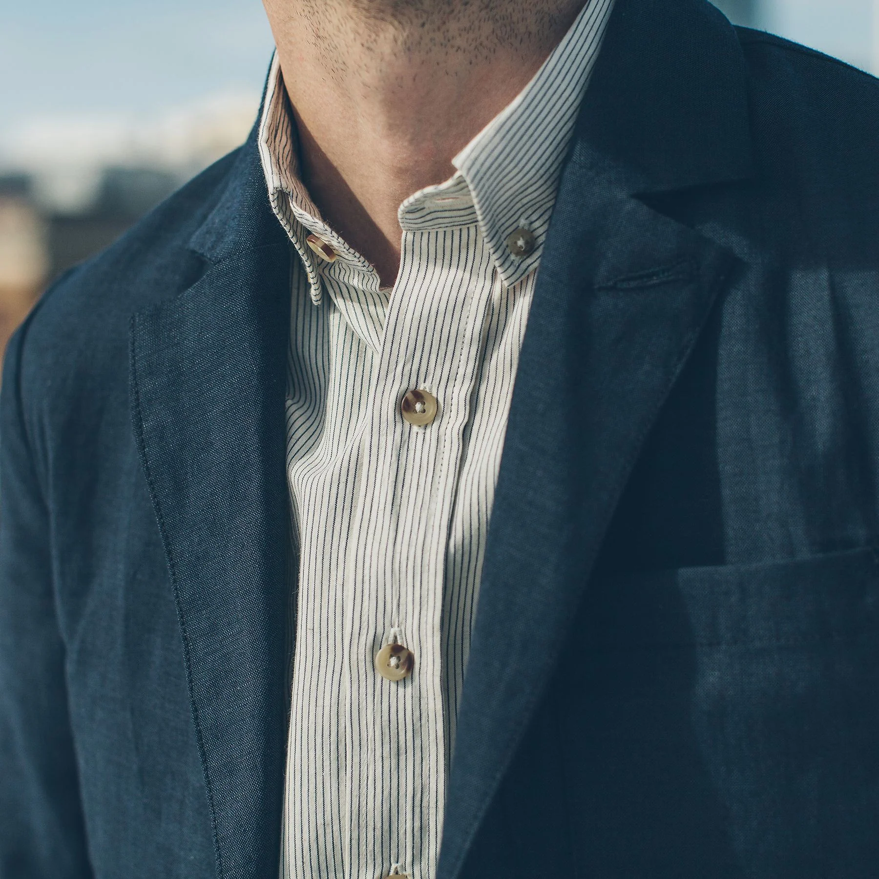 The Telegraph Jacket in Navy - Image 6