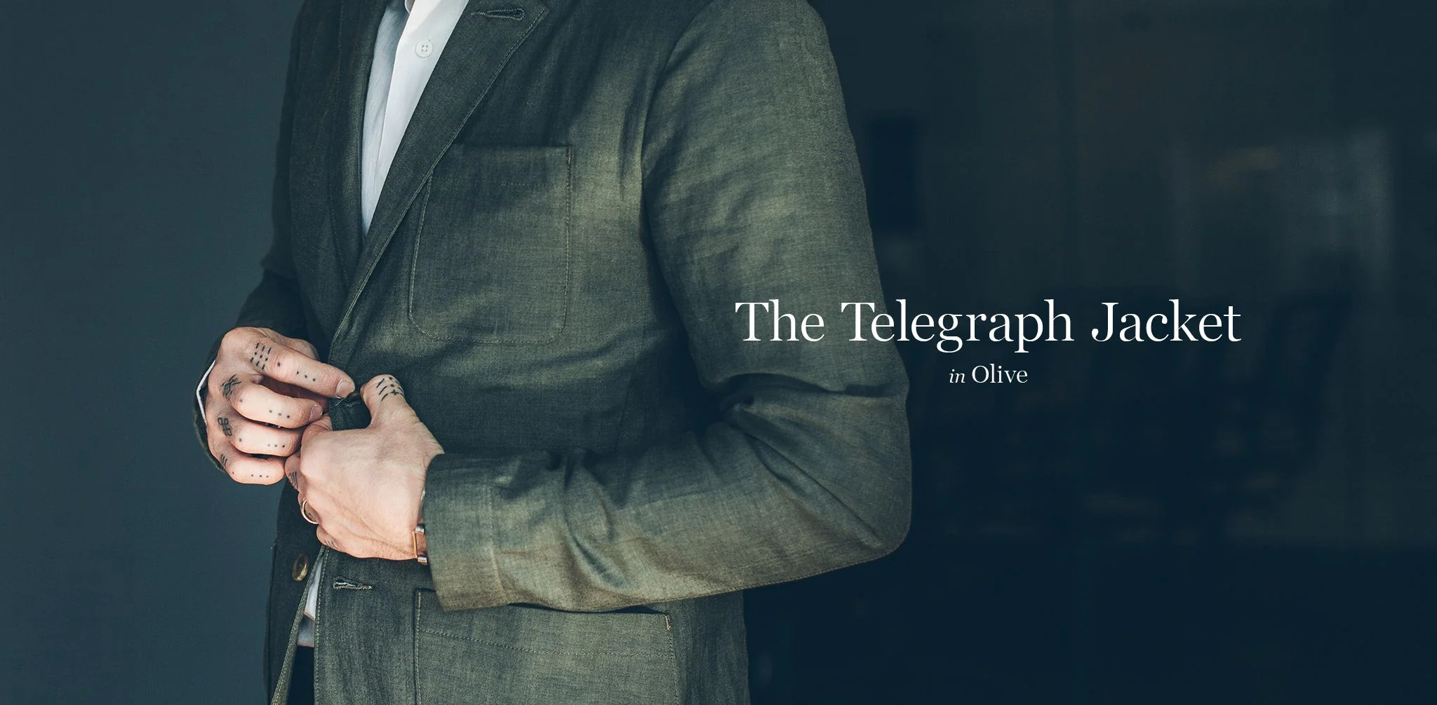 The Telegraph Jacket in Olive - Image 9