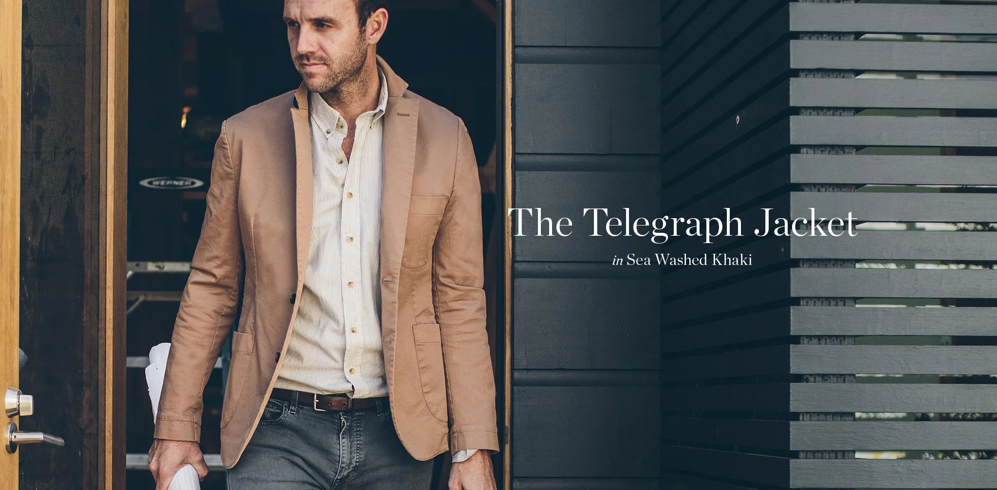 The Telegraph Jacket in Sea Washed Khaki - Image 10