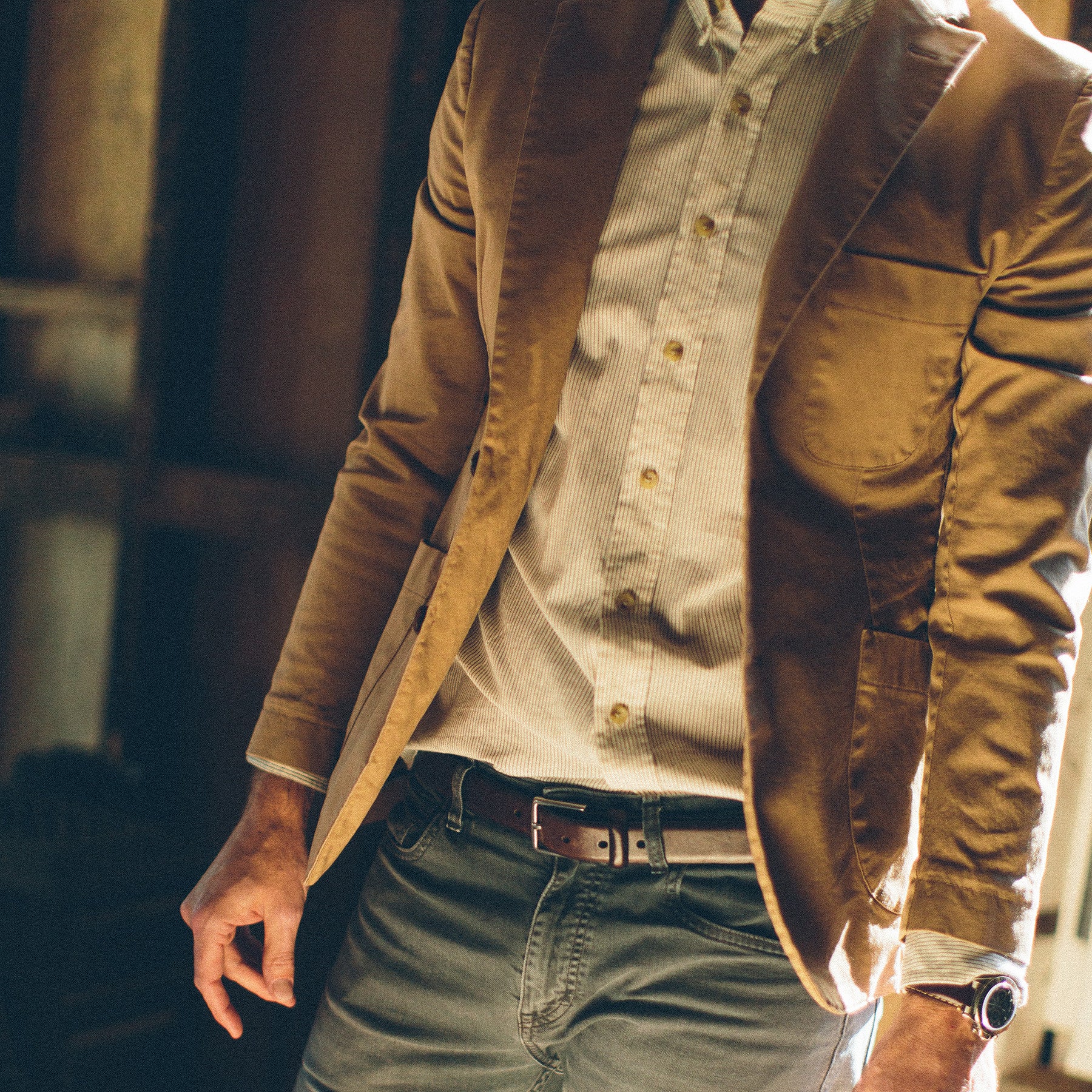 The Telegraph Jacket in Sea Washed Khaki - Image 6