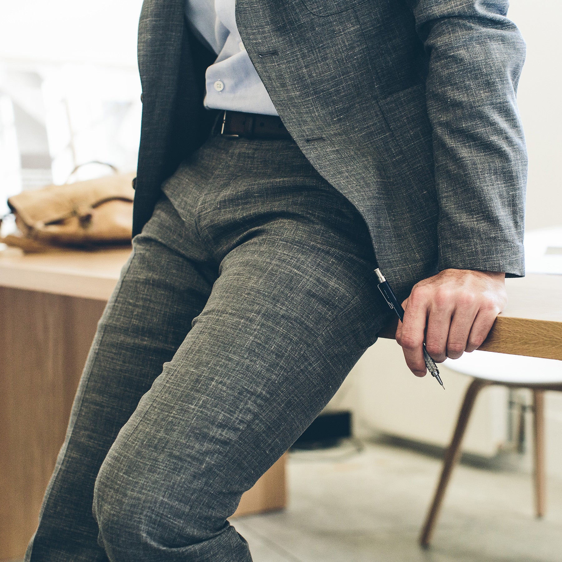 The Telegraph Trouser in Charcoal - Image 5