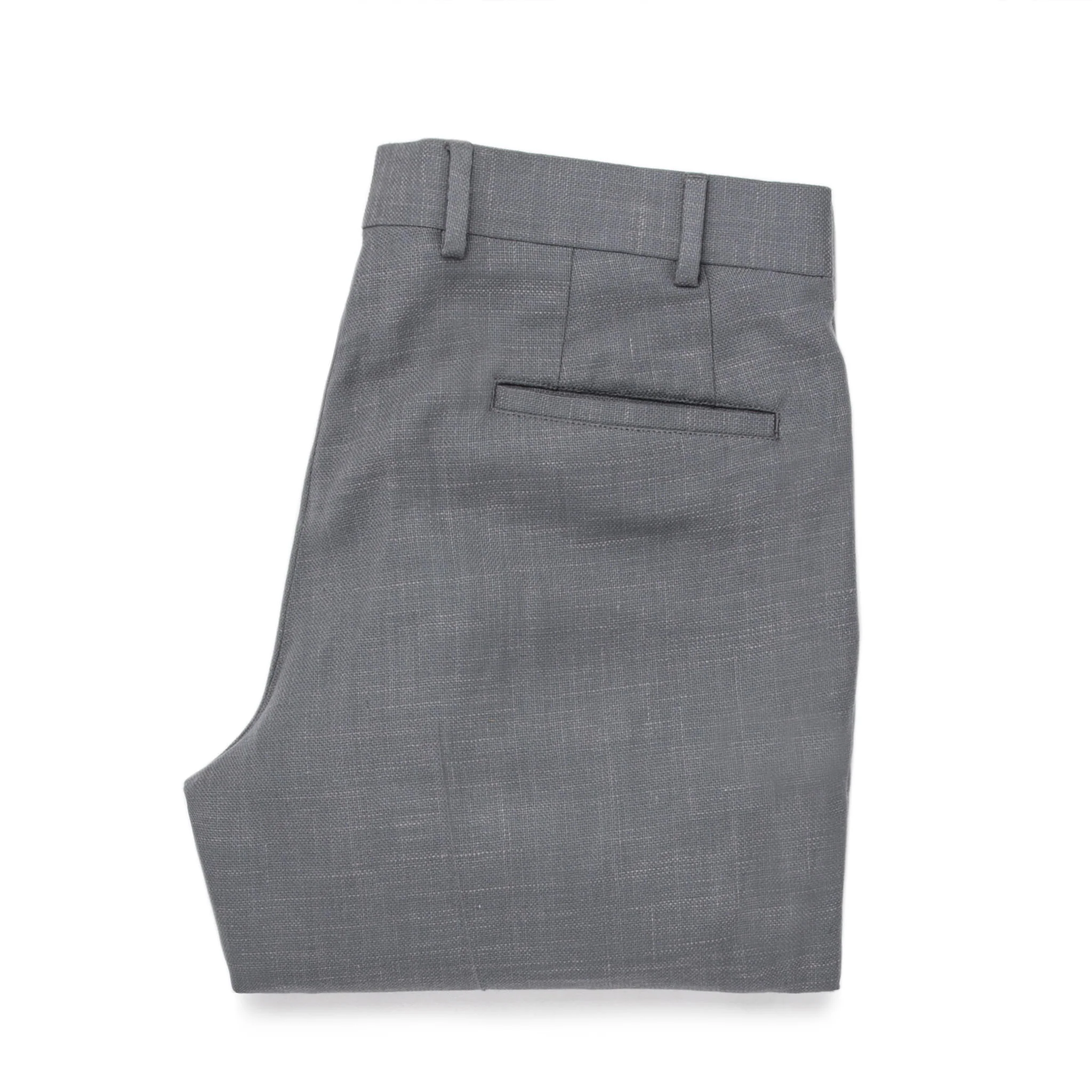 The Telegraph Trouser in Charcoal Slub - Image 8
