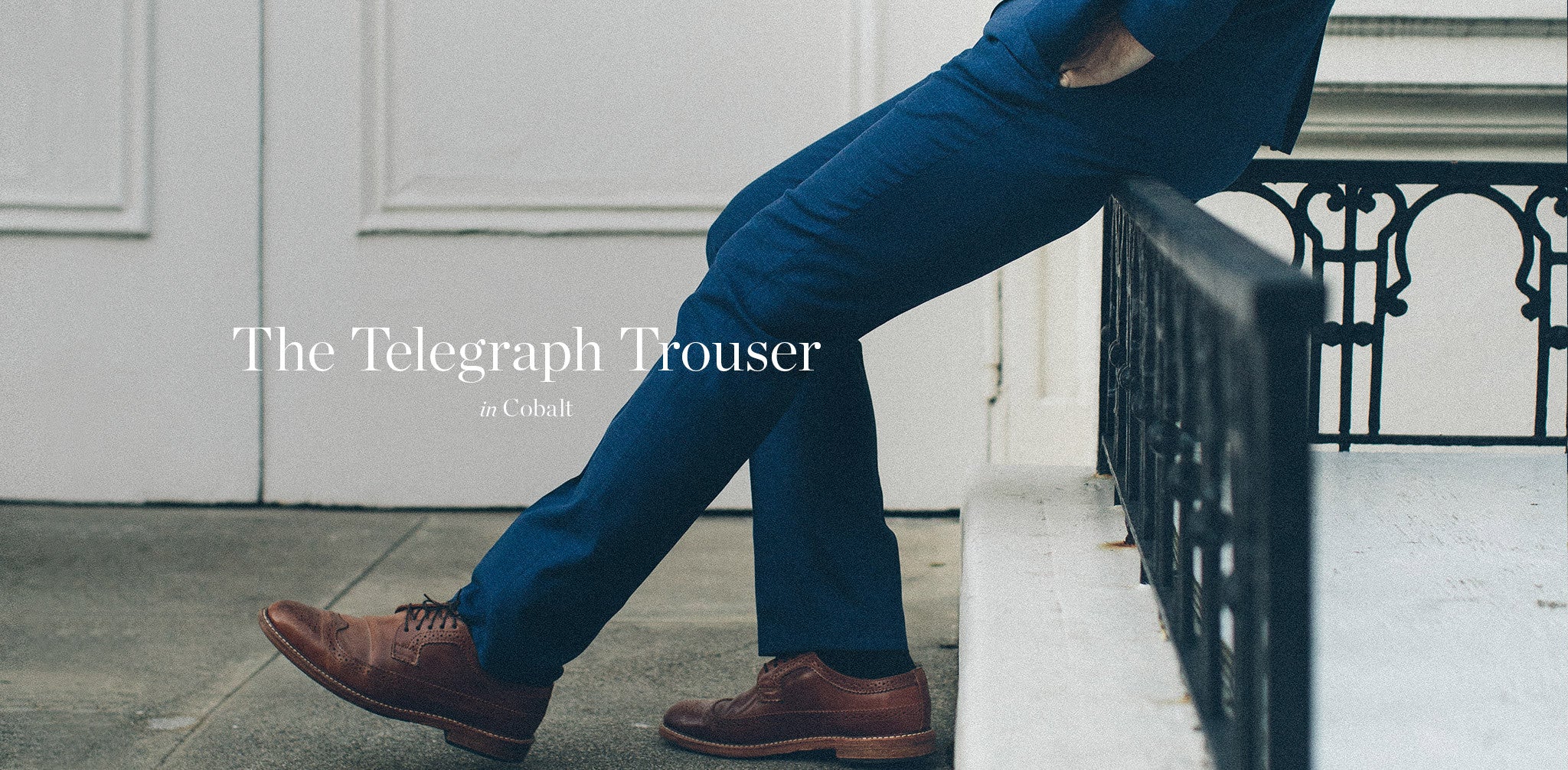 The Telegraph Trouser in Cobalt - Image 7