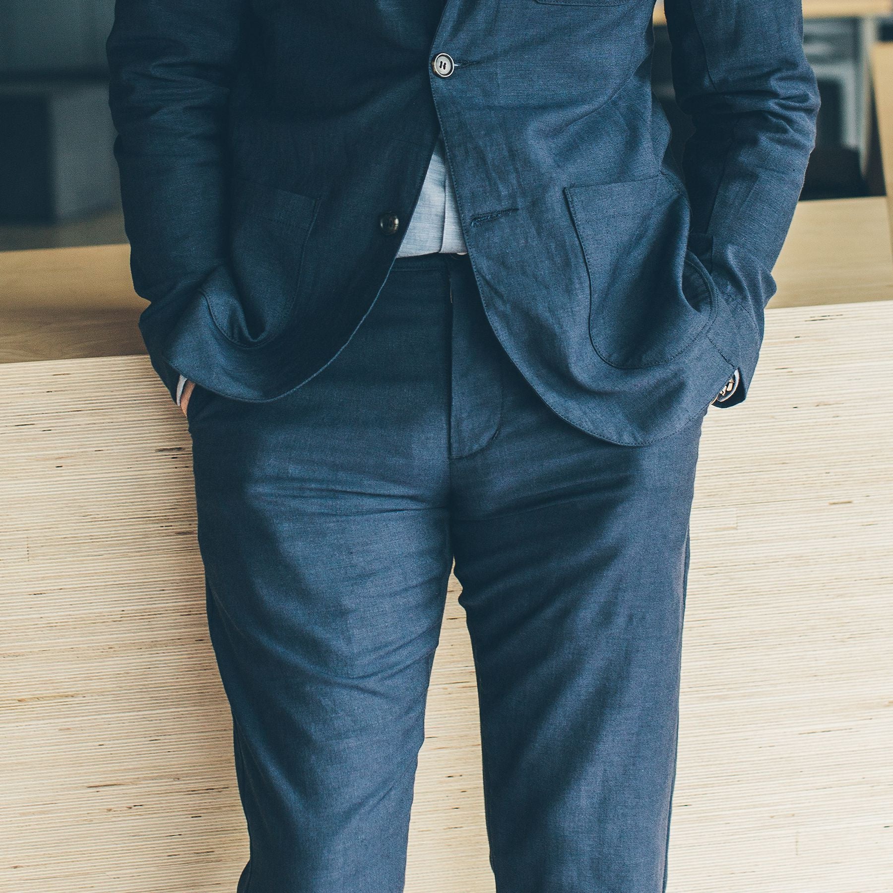 The Telegraph Trouser in Navy - Image 2