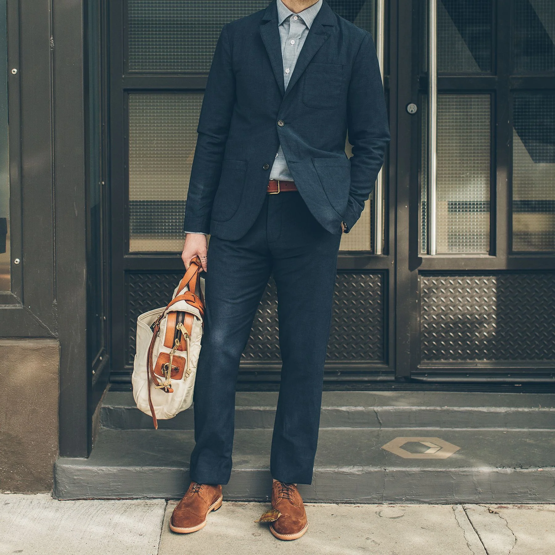The Telegraph Trouser in Navy - Image 6
