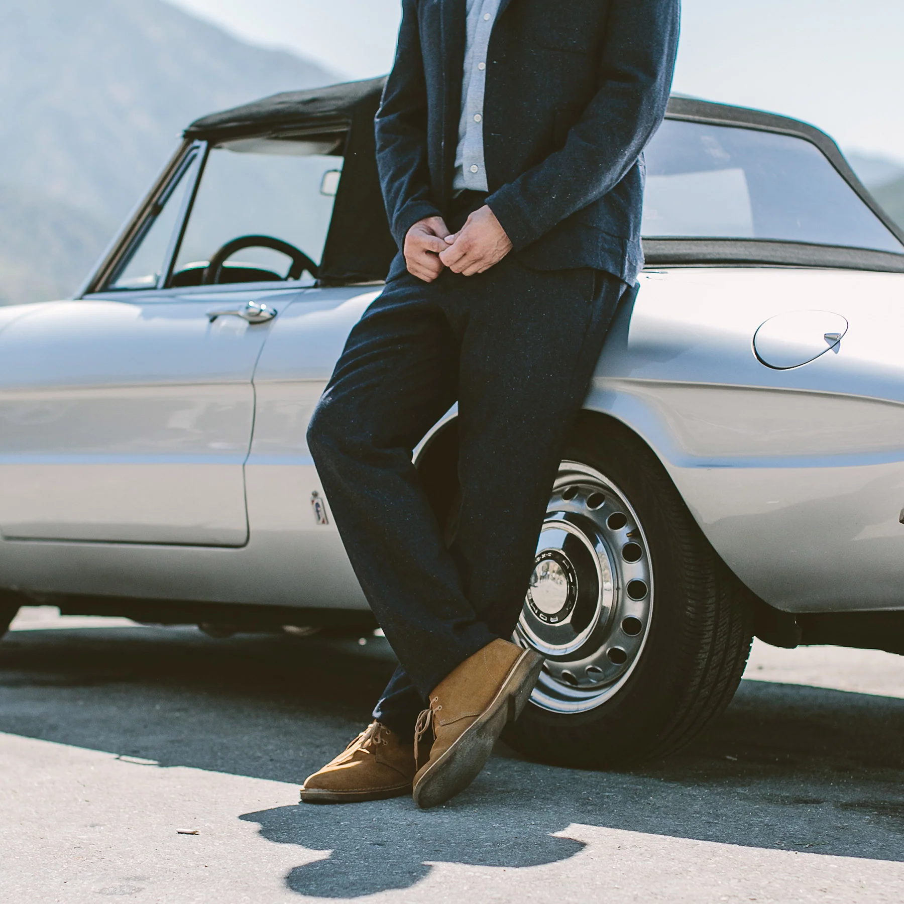 The Telegraph Trouser in Navy Donegal - Image 6