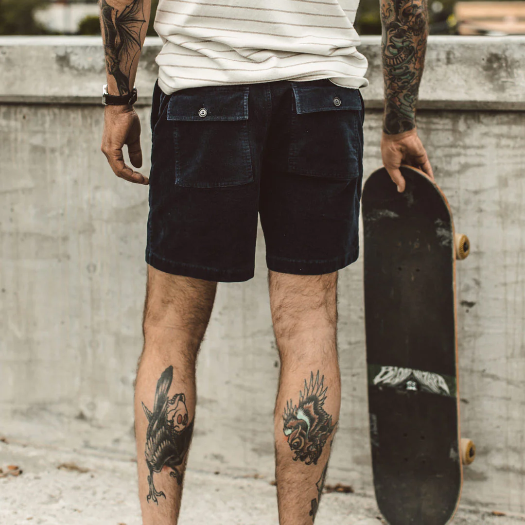 The Trail Short in Navy Cord - Image 3