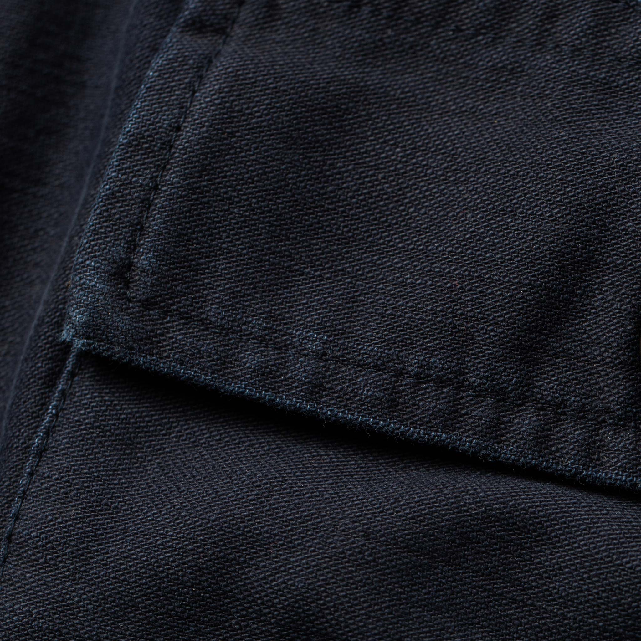 The Trail Short in Navy Slub Sateen - Image 8