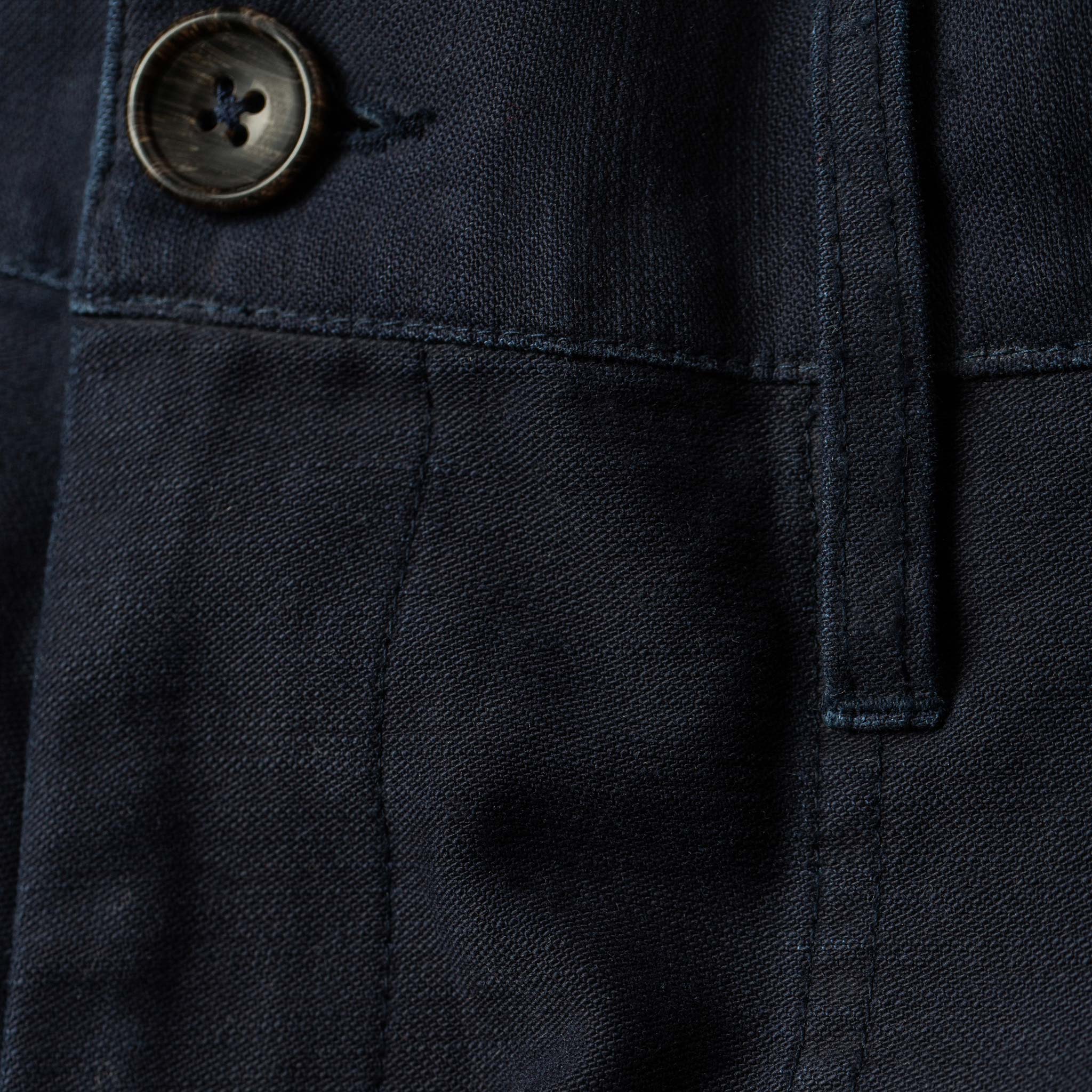 The Trail Short in Navy Slub Sateen - Image 9